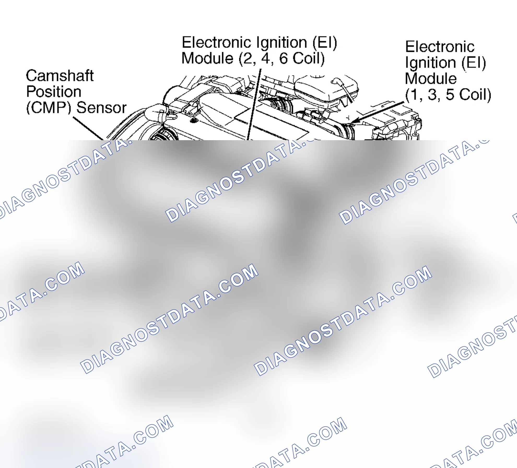 Scheme 18: ENGINE COMPONENT LOCATIONS (3.0L VIN R - SATURN)