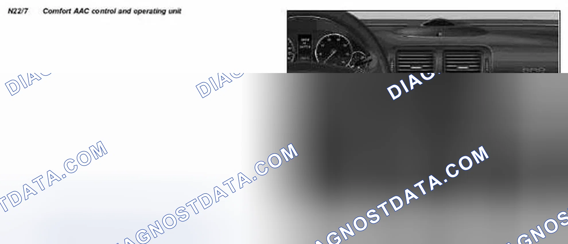 Scheme 27: Identifying Comfort AAC Control And Operating Unit - Model 203.0 /2 /7 As Of 24.4.04 With Code (581)
