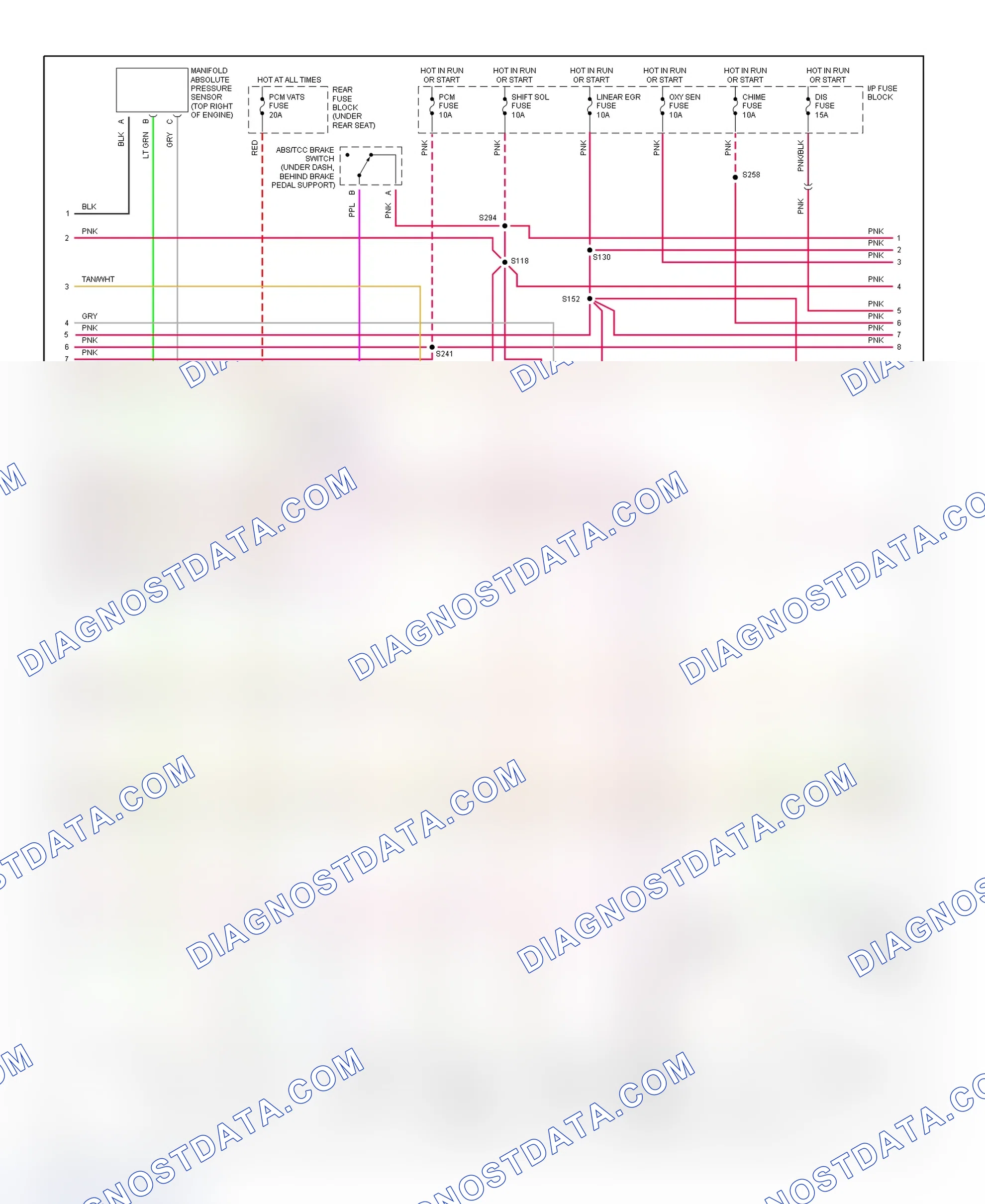 Scheme 12: PCM Wiring Diagram (Aurora - 4.0L - 2 Of 4)