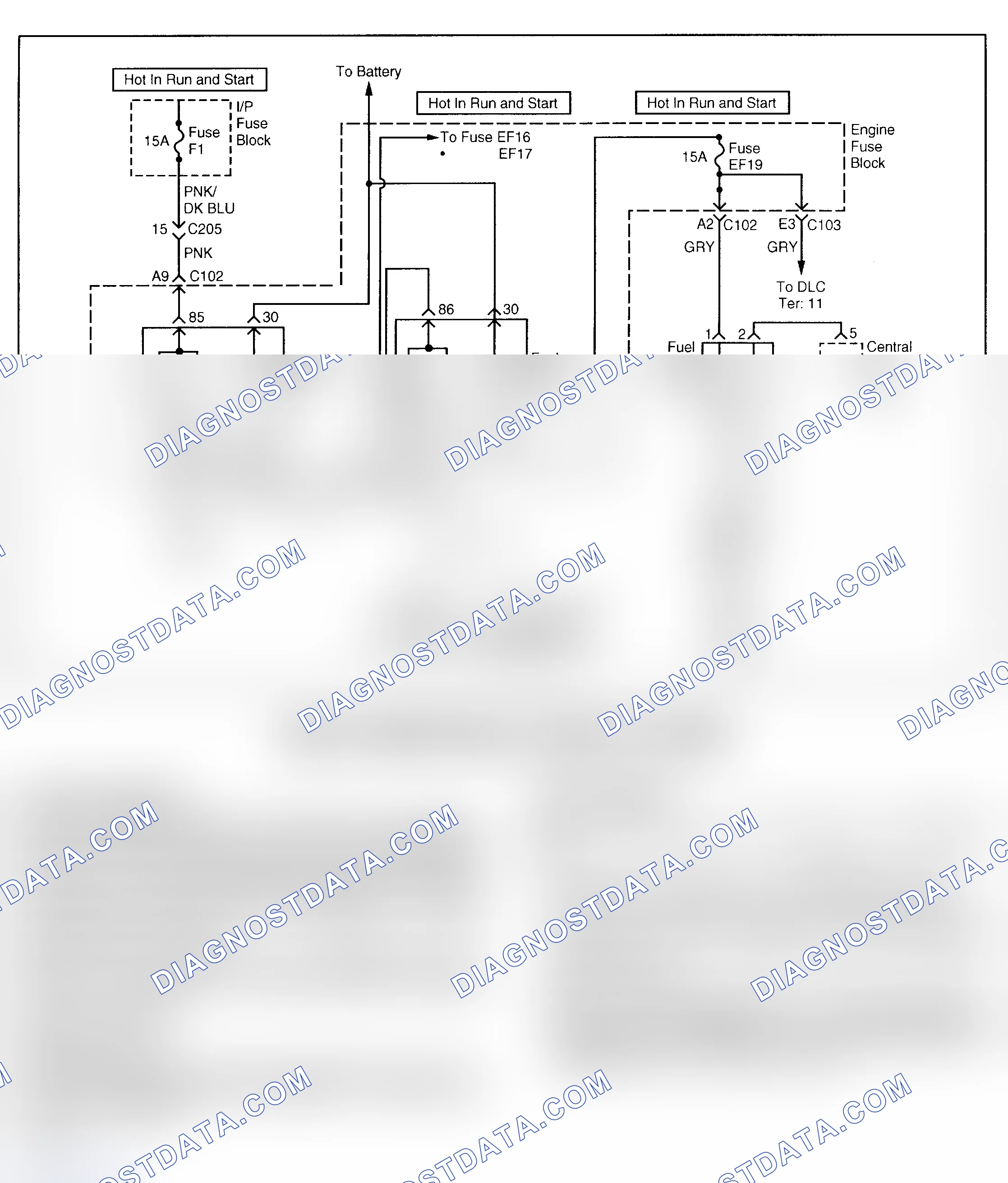 Scheme 310: FUEL PUMP RELAY CIRCUIT CHECK