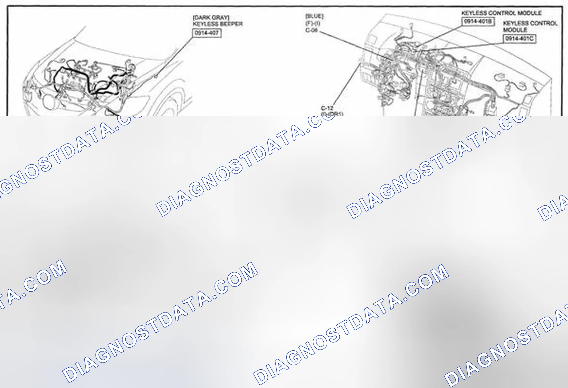 Scheme 229: Keyless Entry System (With Advanced Keyless Entry And Start System) Wiring Diagram - 0914-4c (2 Of 2)