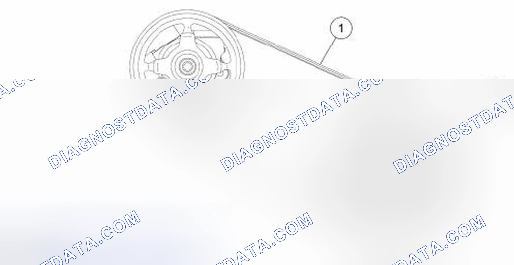 Scheme 3: Power Steering Pump Belt - 3.5L and 3.7L