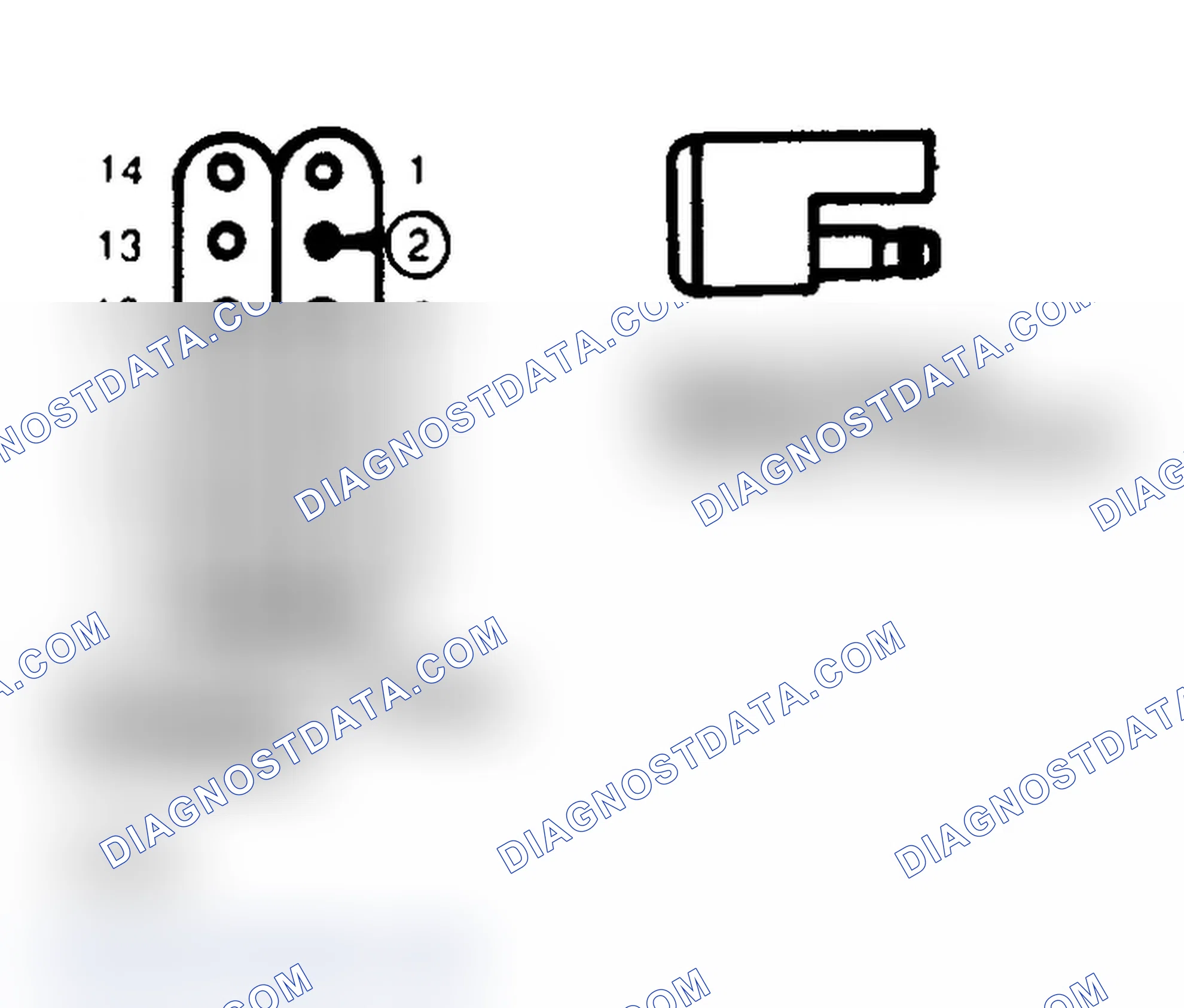 Scheme 46: Computer 14-Wire Connector & Speed Sensor Harness Connector