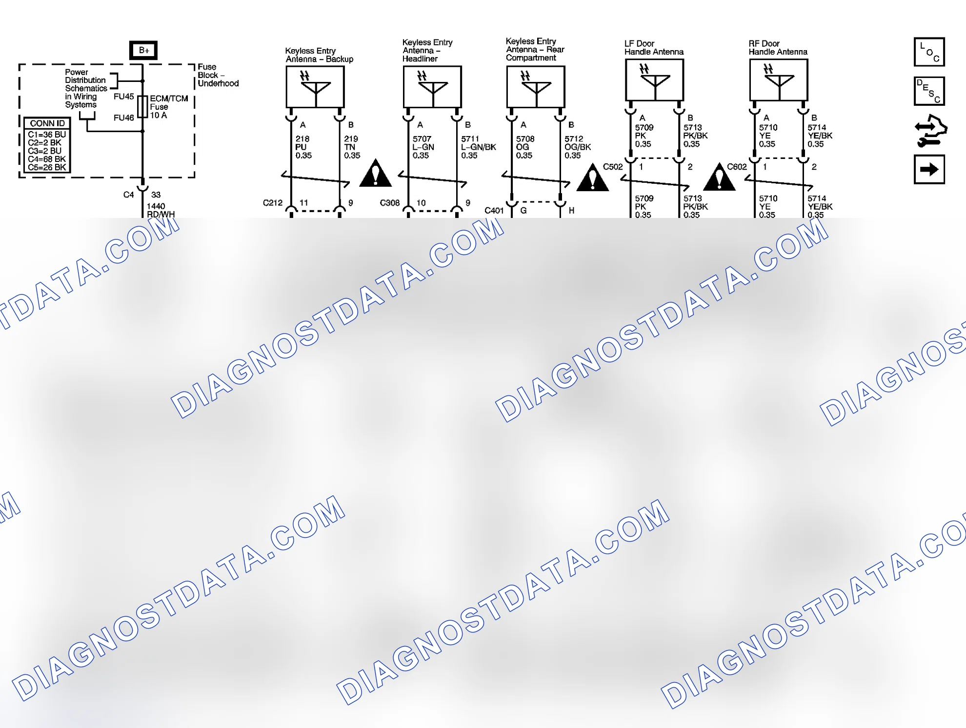 Scheme 42: Keyless Entry Schematics