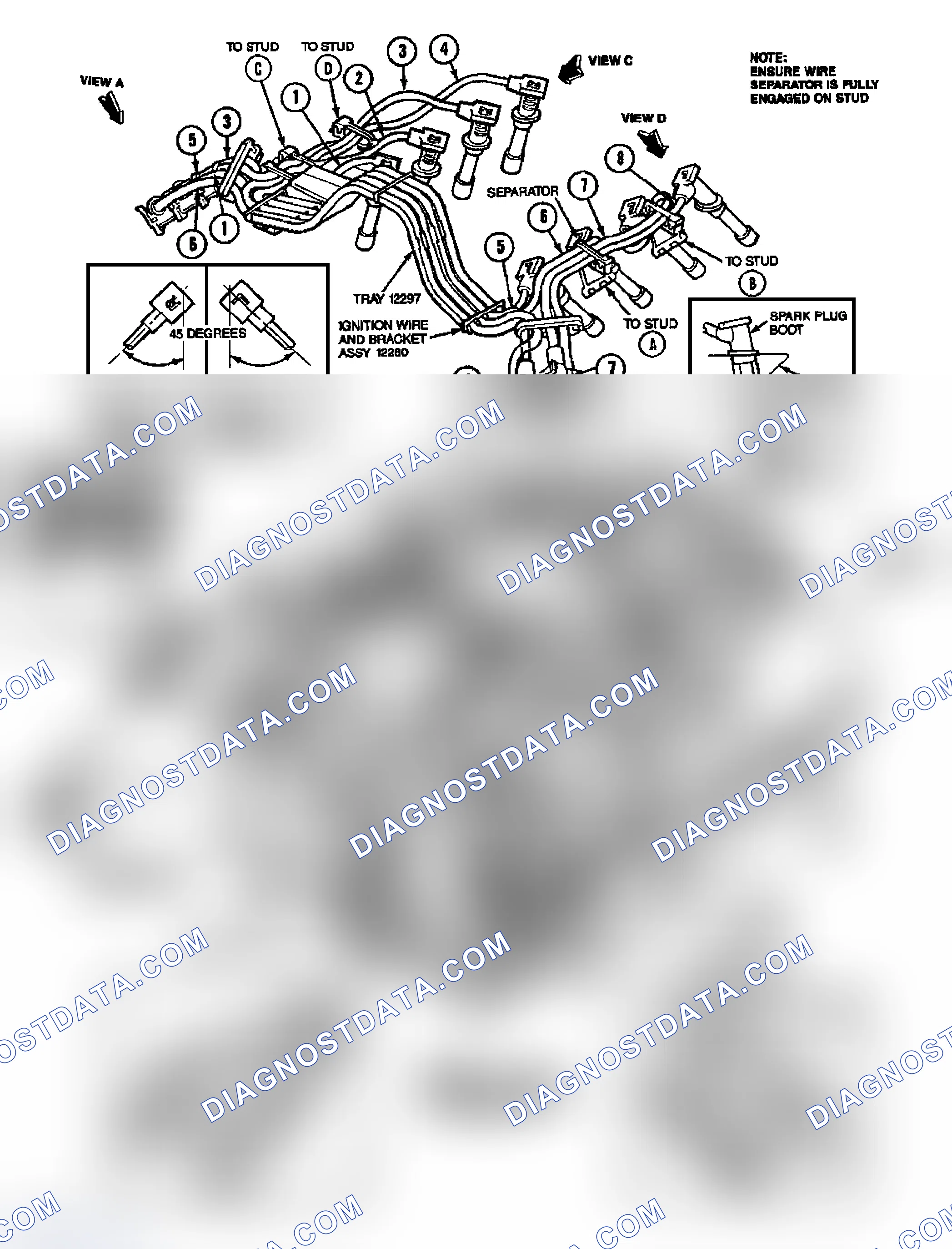 Scheme 2: Identifying Spark Plug Wire Routing (Crown Victoria, Grand Marquis & Town Car)