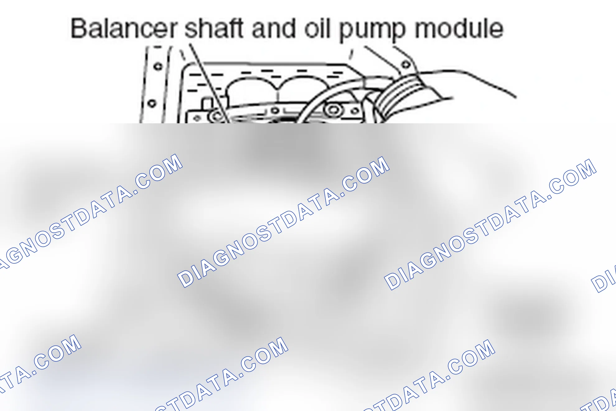 Scheme 332: >> A << CRANKSHAFT SPROCKET/BALANCER TIMING CHAIN/BALANCER SHAFT AND OIL PUMP MODULE INSTALLATION