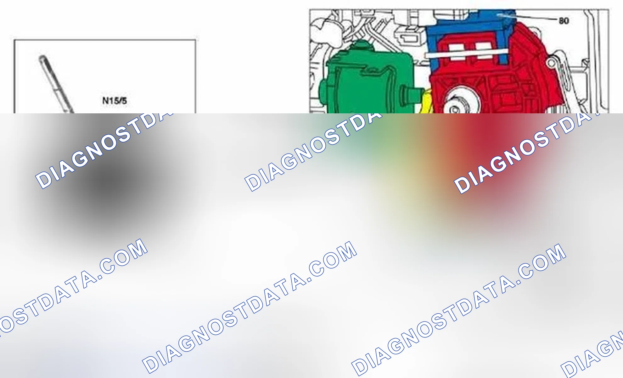 Scheme 84: Identifying R/P Lock Location - Transmission 722.6 In Model 171.4, 203, 209, 211, 219