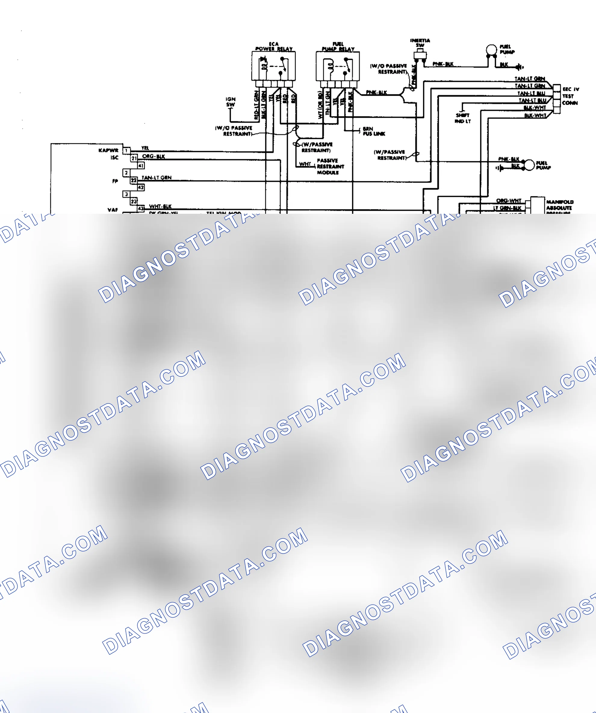 Scheme 106: 1.9L MPFI EEC-IV Wiring Diagram