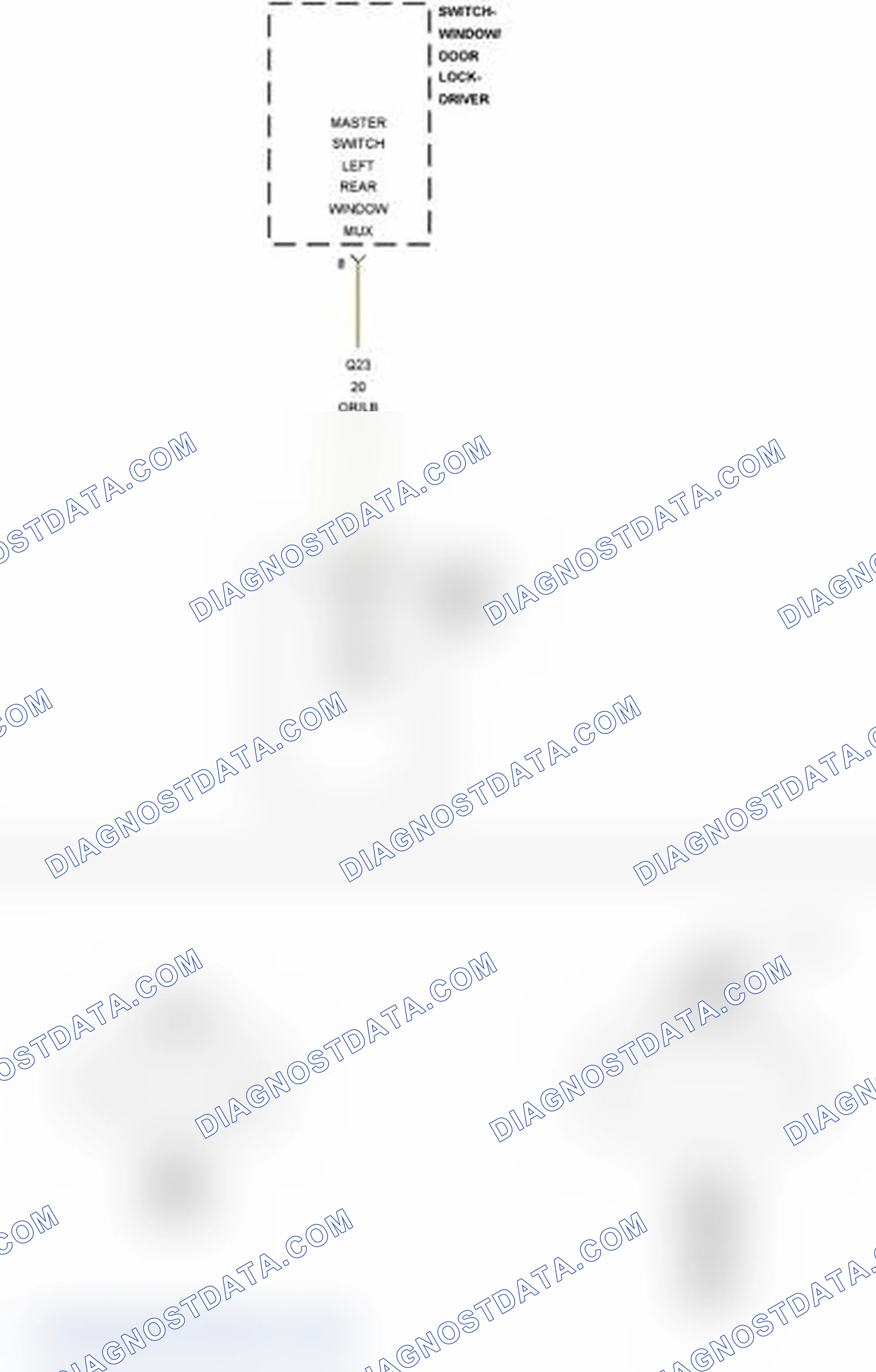 Scheme 321: B19F9-LEFT REAR WINDOW SWITCH CIRCUIT STUCK - JS27