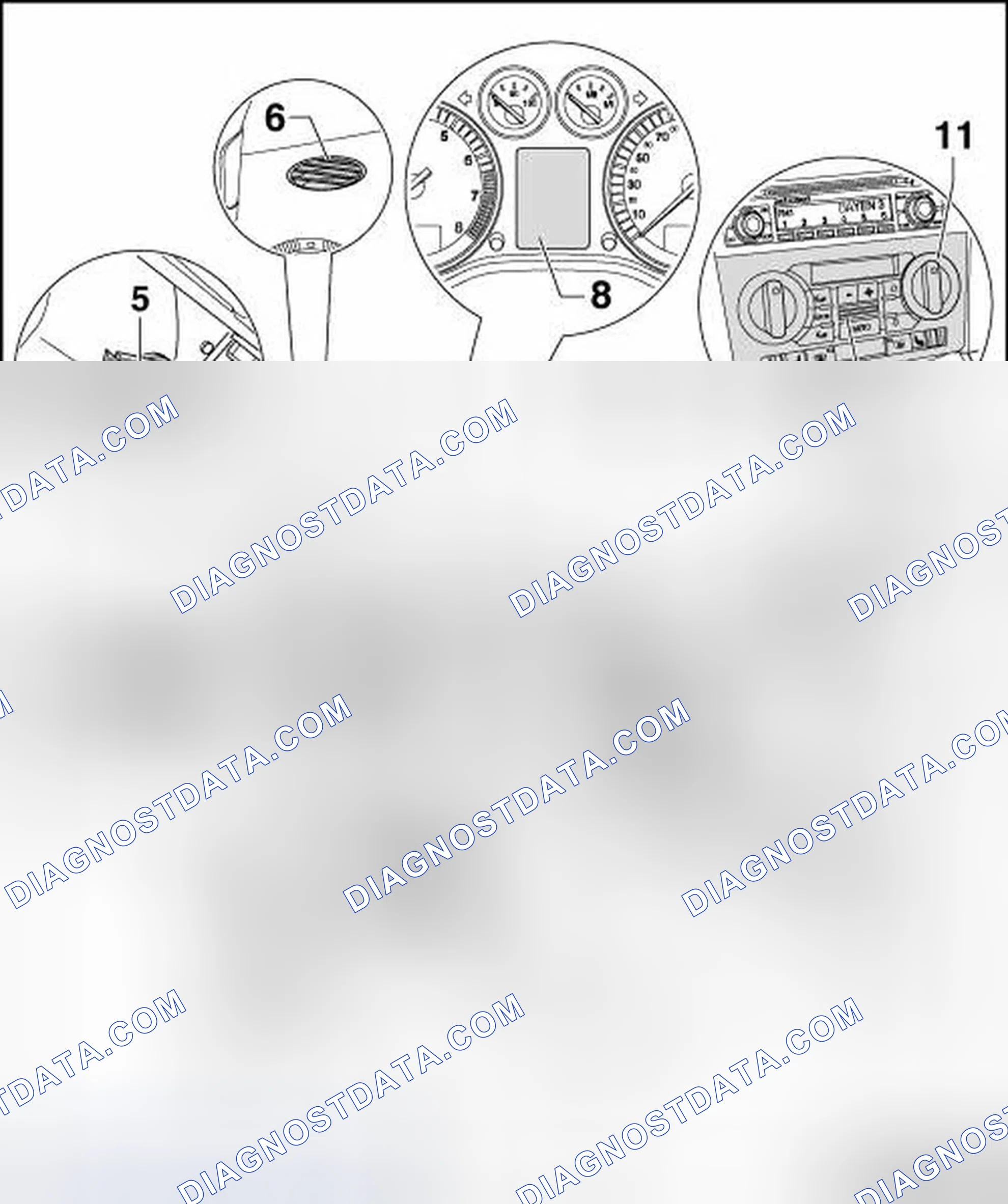 Scheme 19: COMPONENTS INSIDE PASSENGER COMPARTMENT, GROUP 1