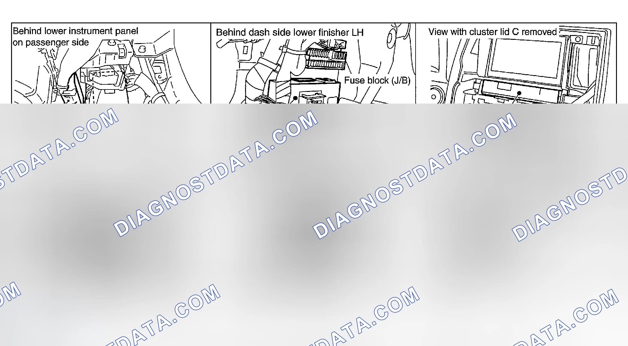 Scheme 78: COMPONENT PARTS AND HARNESS CONNECTOR LOCATION