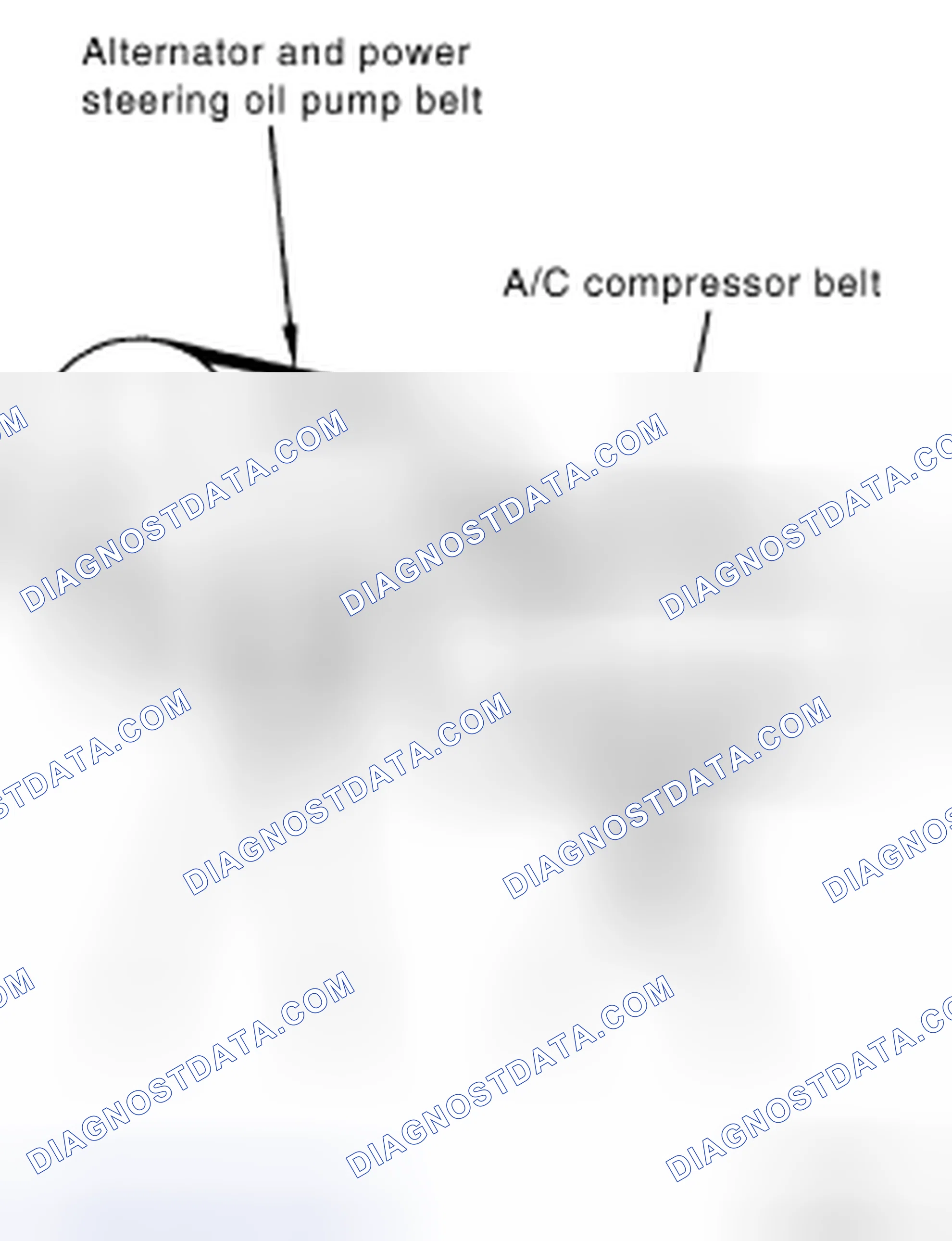 Scheme 1: ALTERNATOR AND POWER STEERING OIL PUMP BELT
