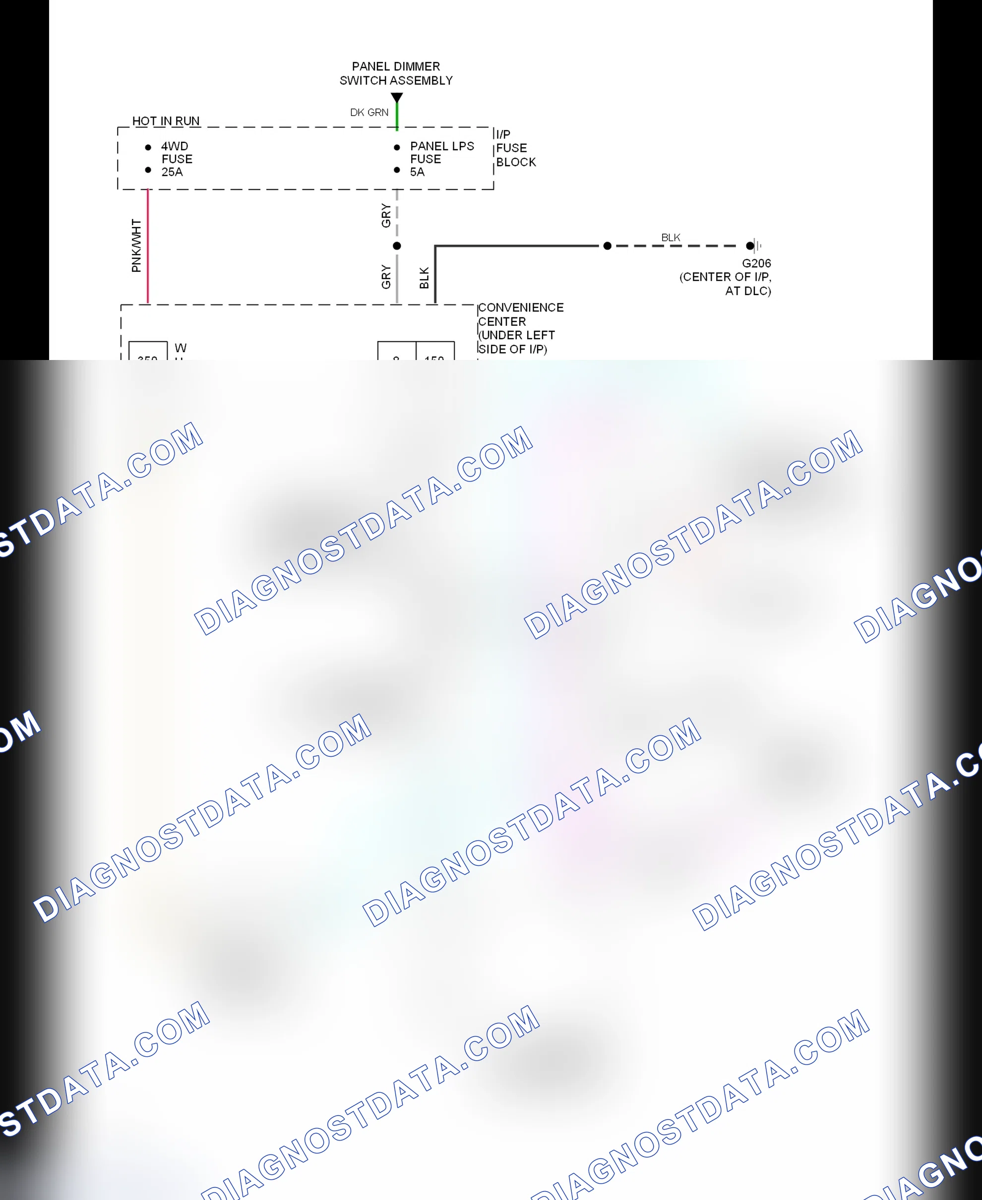 Scheme 7: Transfer Case Circuit (1993 Except H/D 4-Speed A/T)