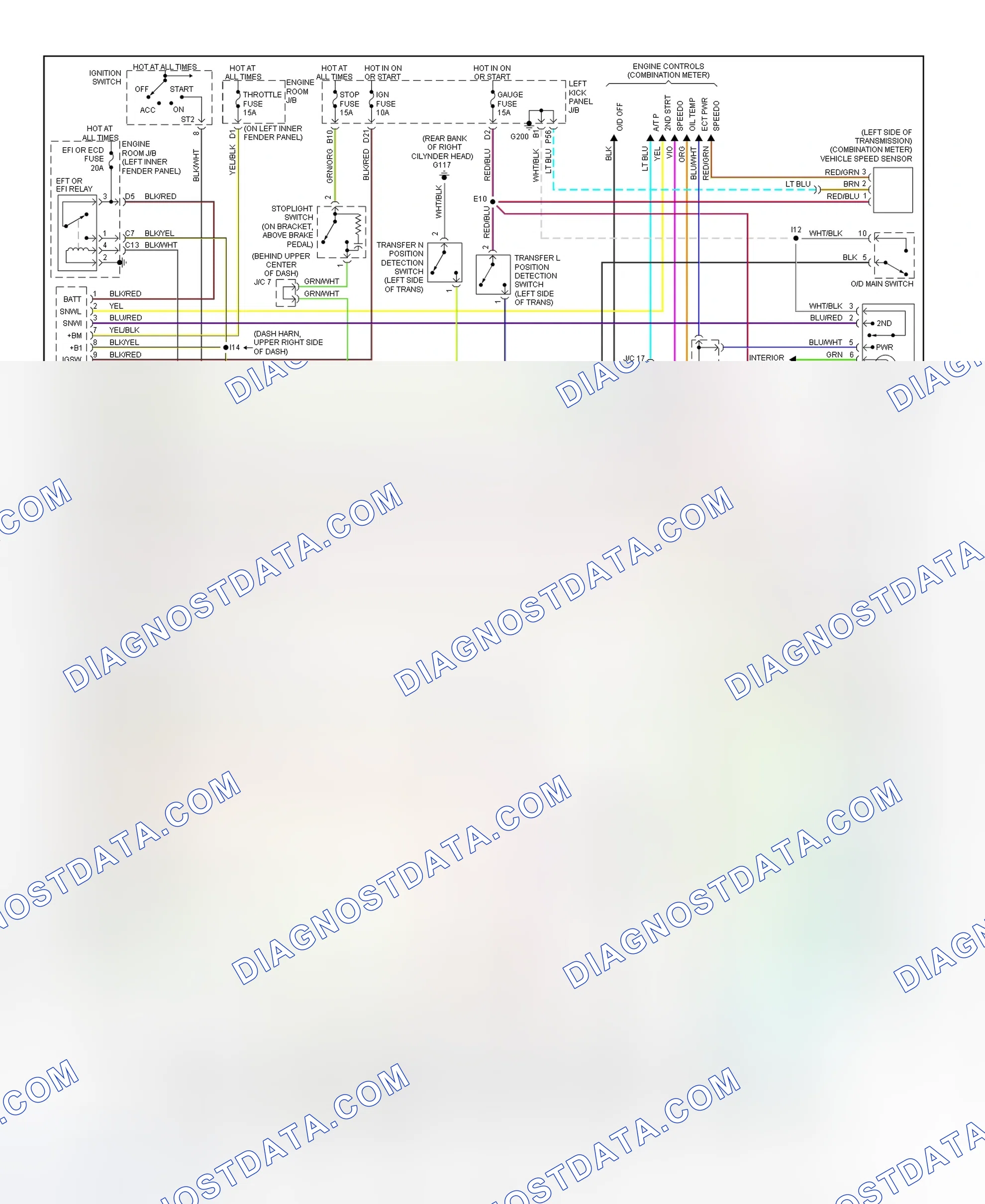 Scheme 69: Transmission Electronic Control System Wiring Diagram (Toyota Land Cruiser)