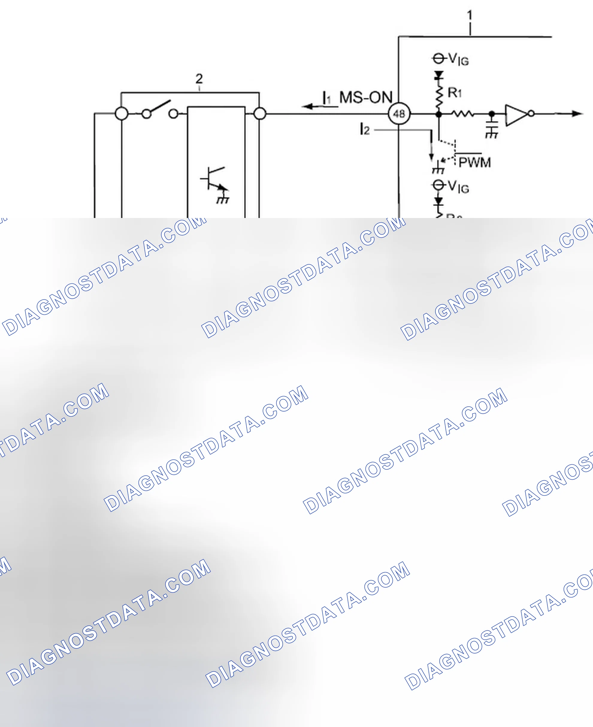 Scheme 34: Wiring diagram of selector lever switch