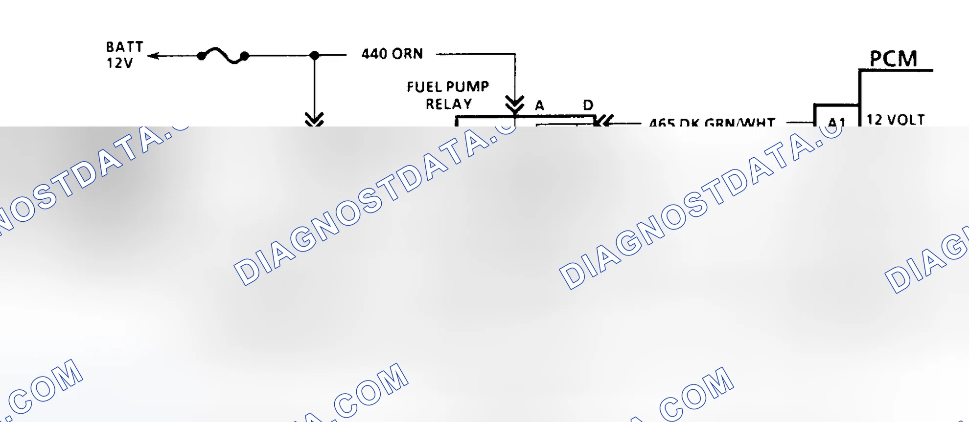 Scheme 140: Code 54 Schematic (All Models W/4L80-E Trans. Except G Series) Fuel Pump Circuit
