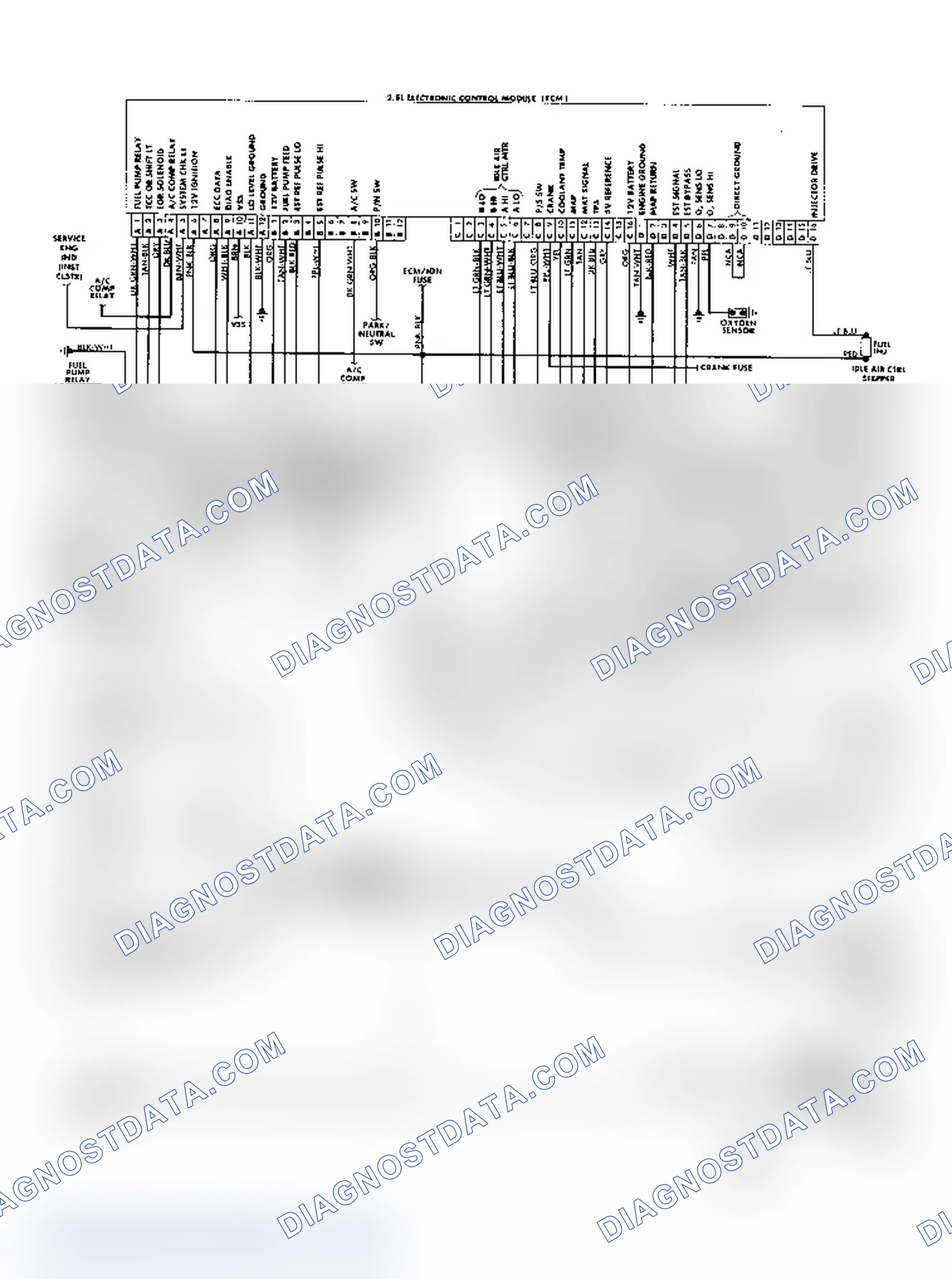 Scheme 155: "S/T" Series (2.5L) Wiring Diagram