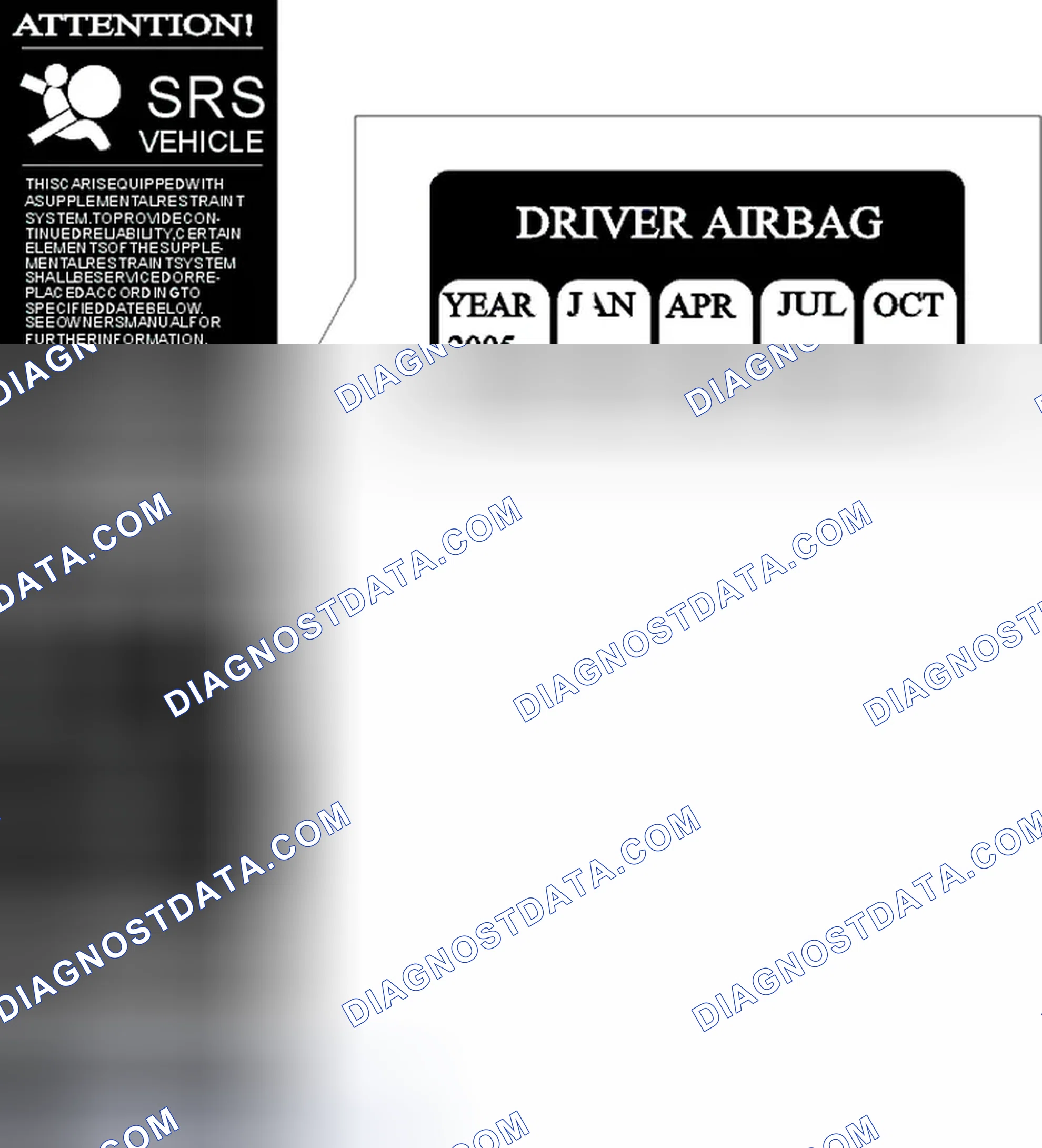 Scheme 181: SRS Airbag Date Decal