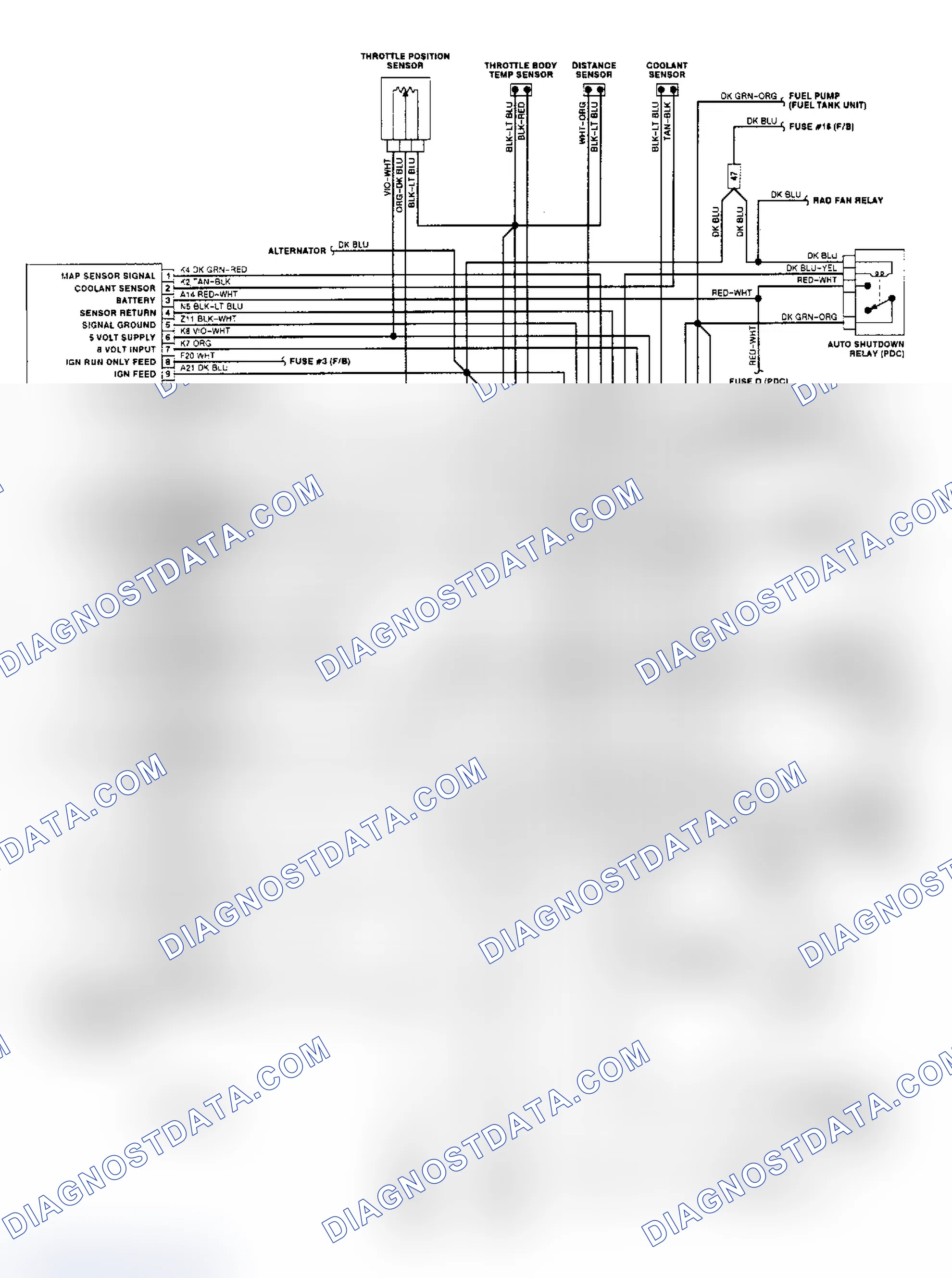 Scheme 37: Wiring Diagram (2.5L - Dakota)