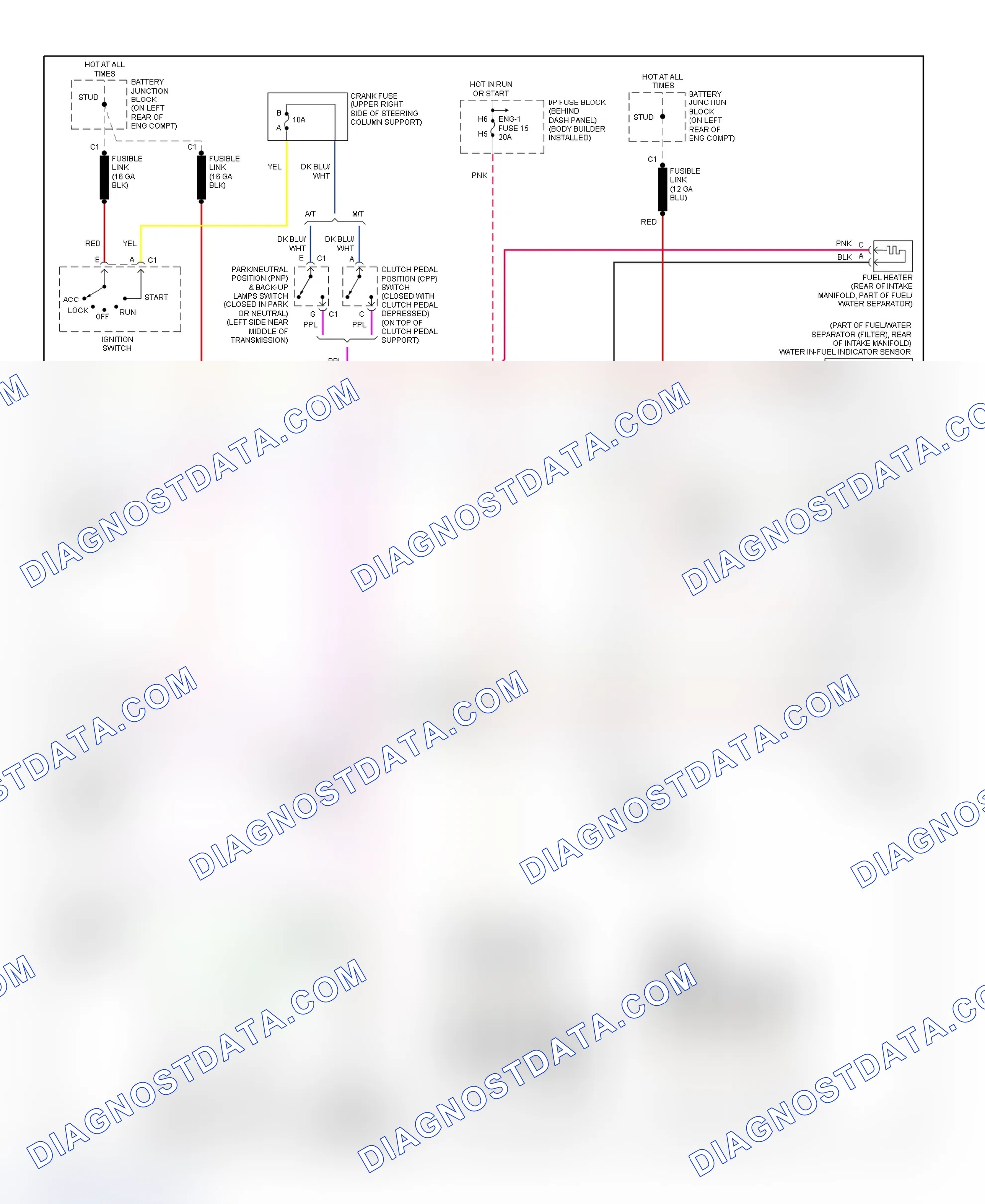Scheme 101: PCM Wiring Diagram (Forward Control - Commercial Chassis - 6.5L VIN Y - 3 Of 3)