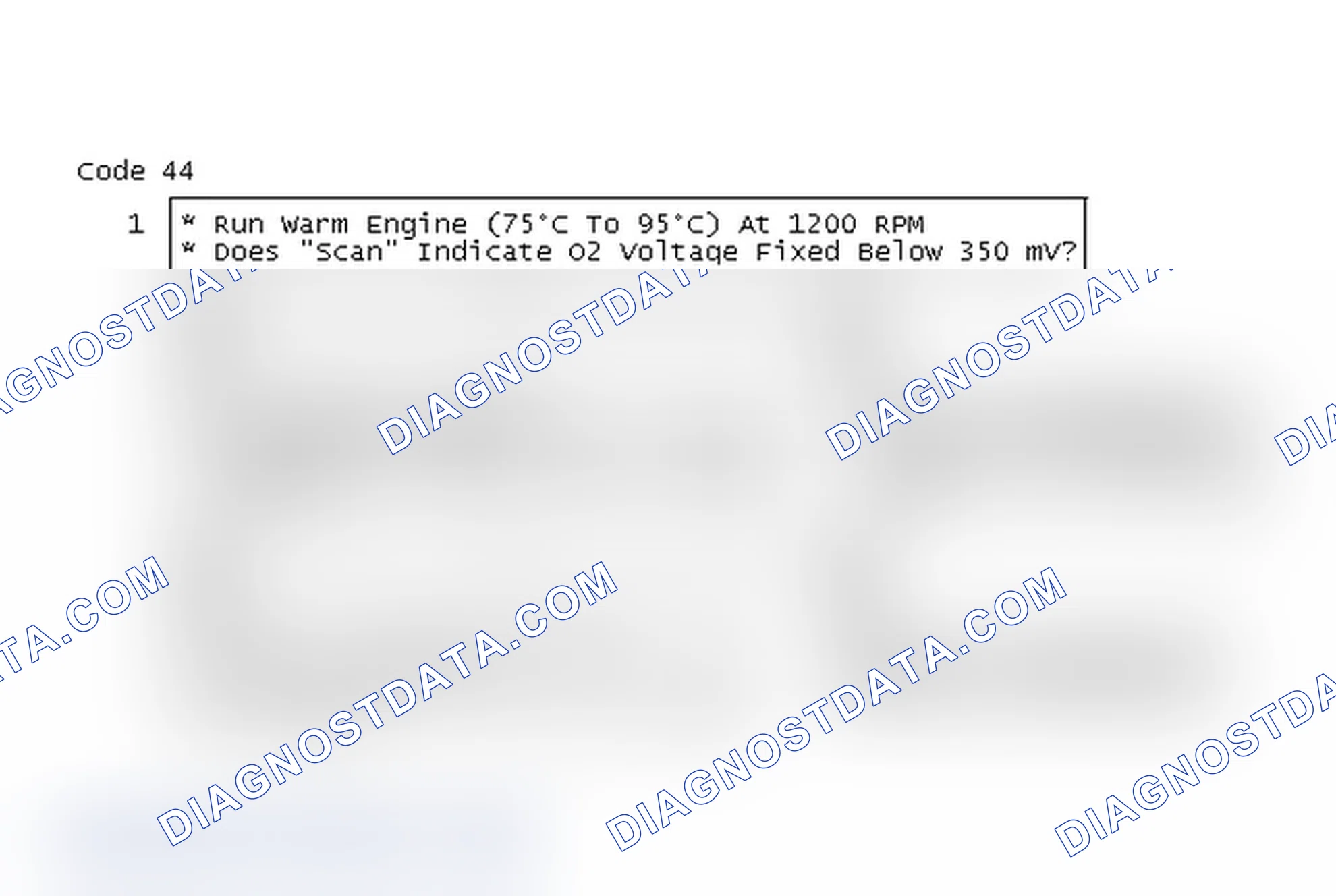 Scheme 546: Code 44, Lean Exhaust Indication