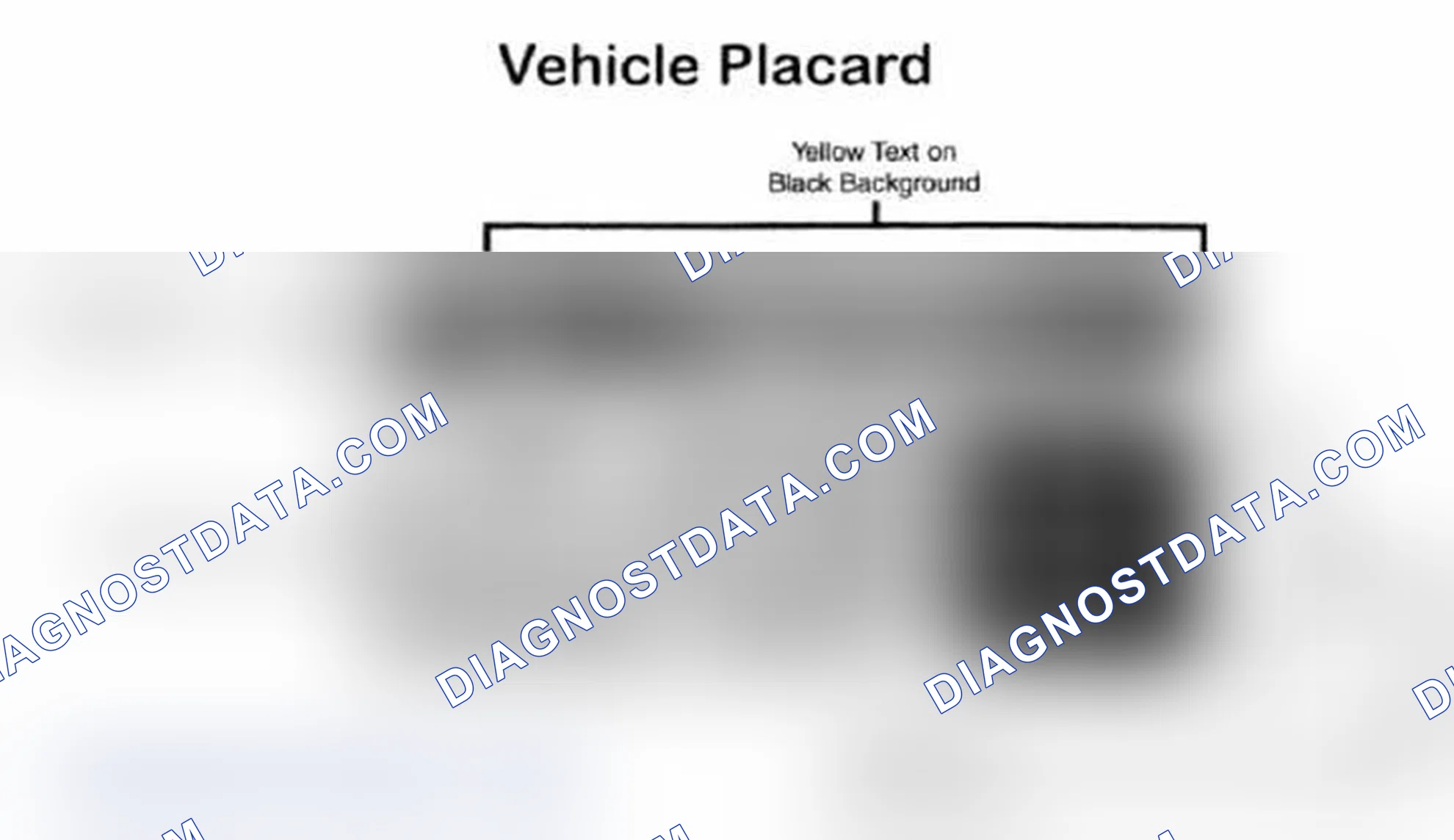 Scheme 5: Vehicle Tire Placard - Typical