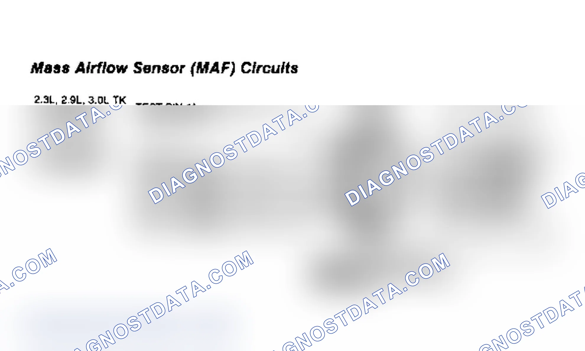 Scheme 54: Mass Airflow Sensor (MAF) Circuits