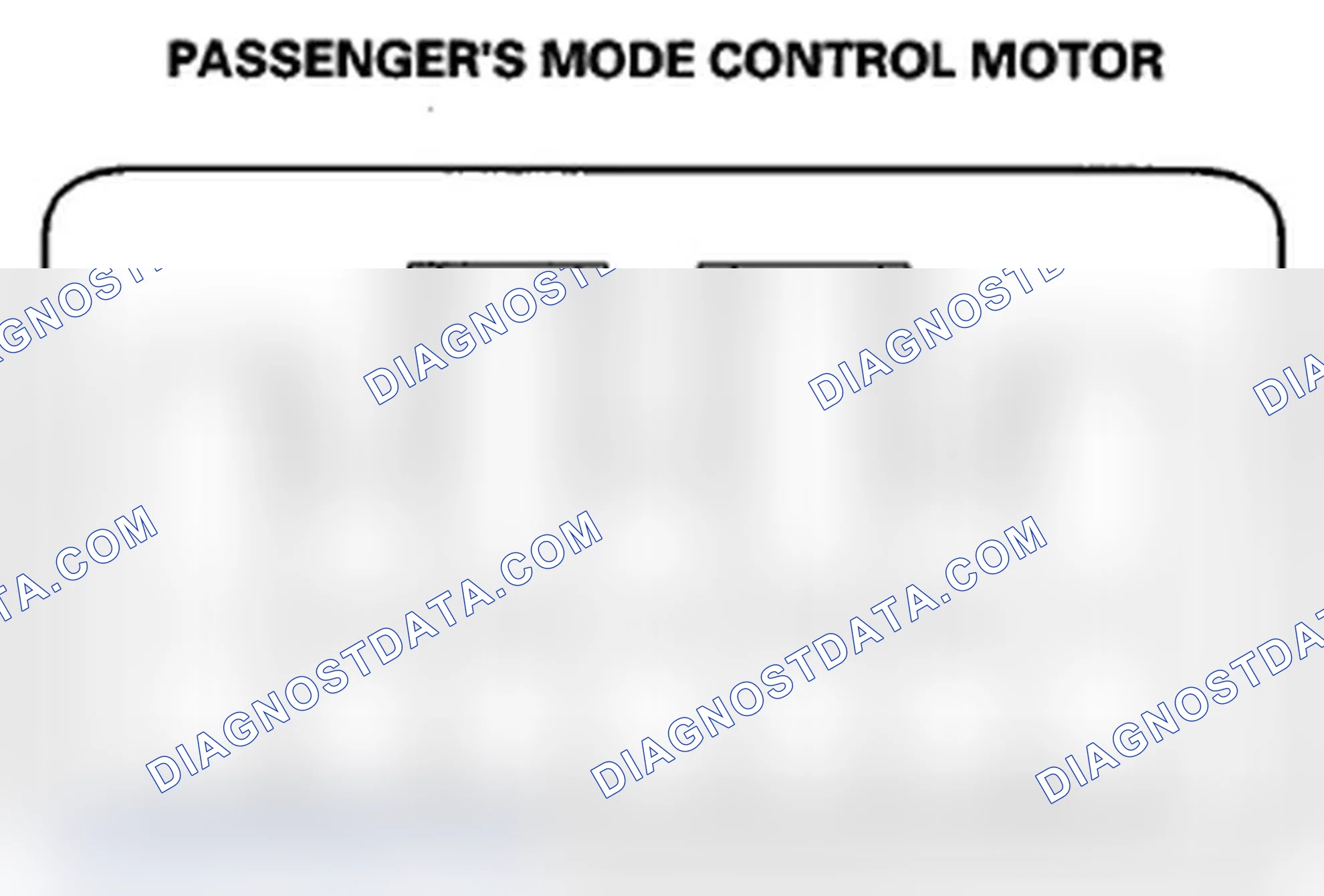 Scheme 187: Passenger's Mode Control Motor Test