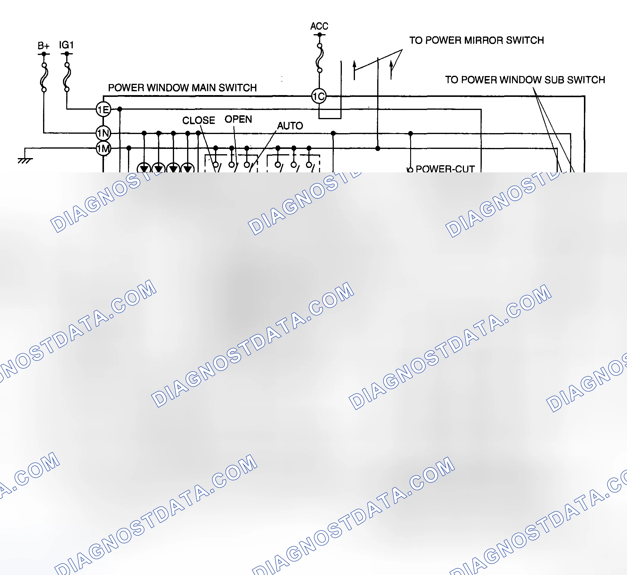 Scheme 1: Power Window Main Switch