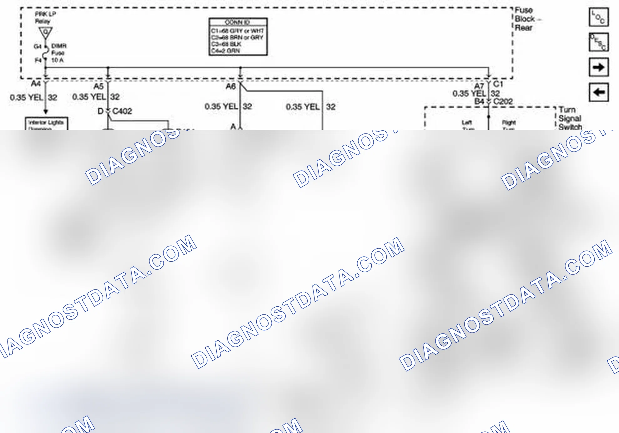 Scheme 393: License, Underhood, and Cornering Lamps