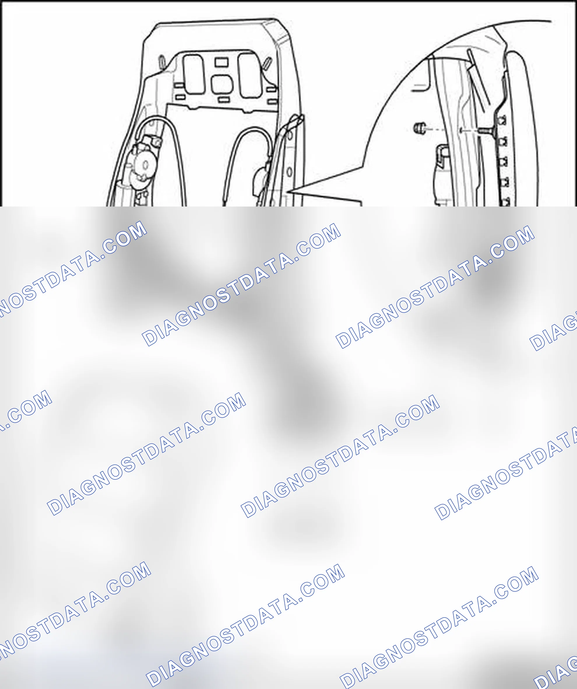 Scheme 244: Backrest wiring assignment