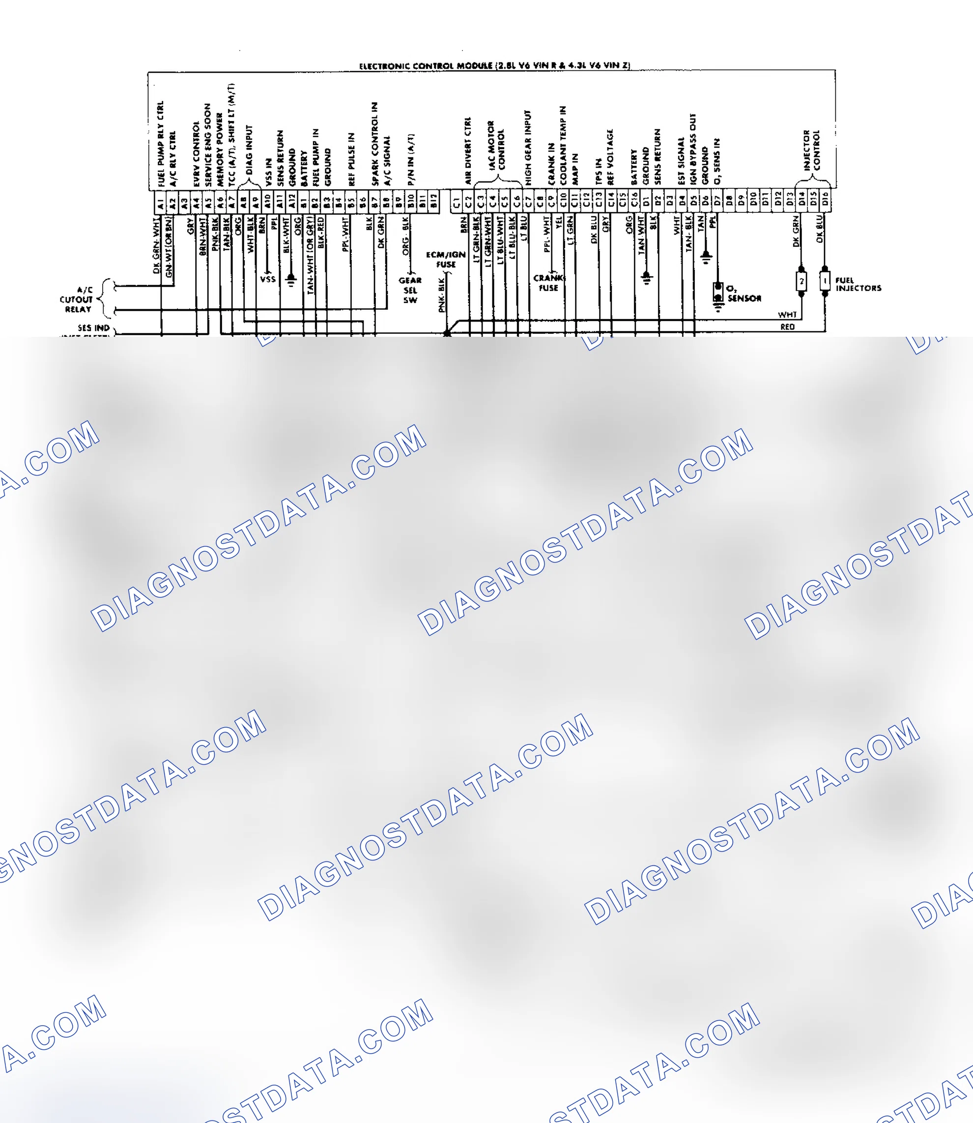 Scheme 156: "S/T" Series (2.8L & 4.3L) Wiring Diagram