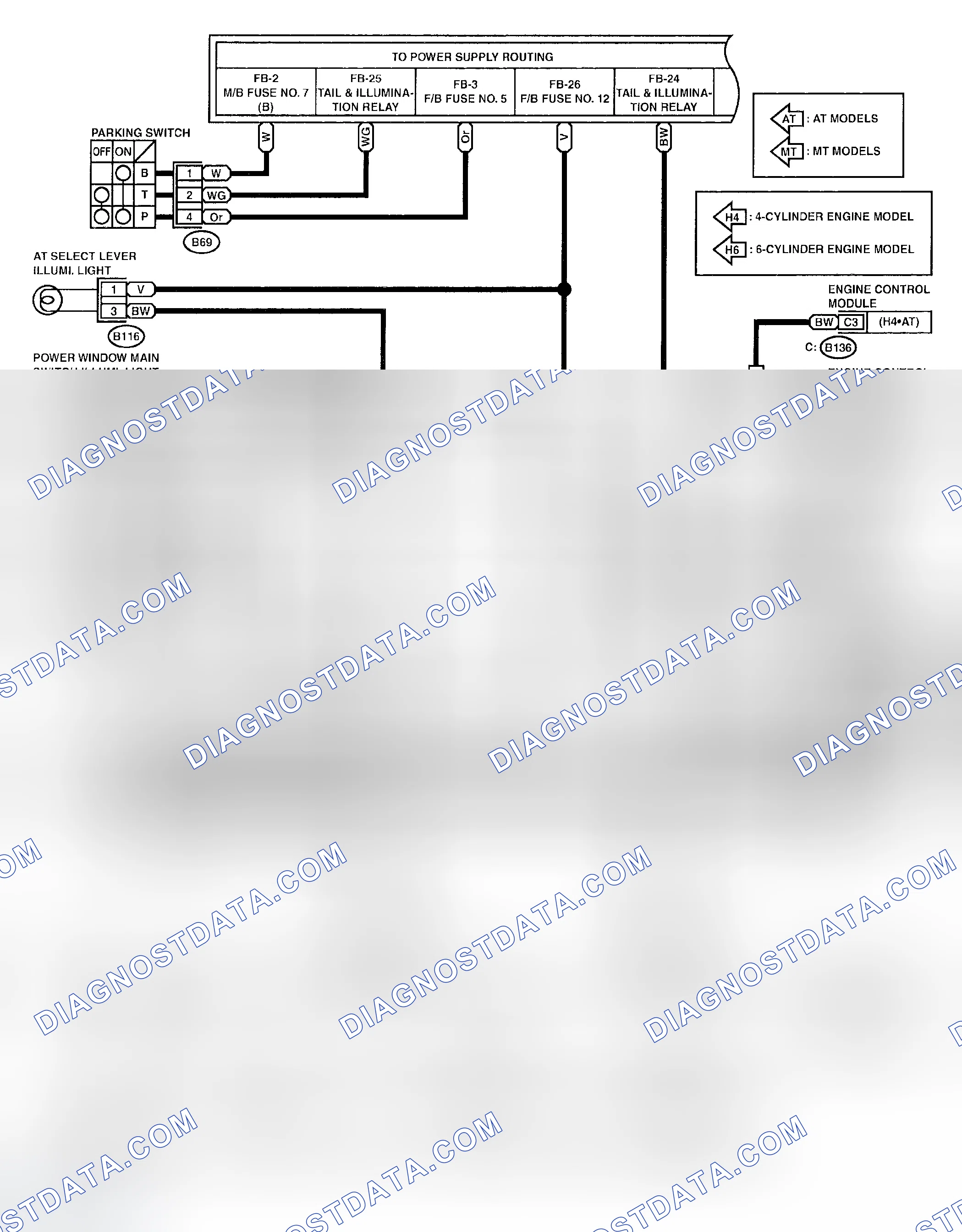 Scheme 65: Clearance Light & Illumination Light Schematic (1 Of 3)