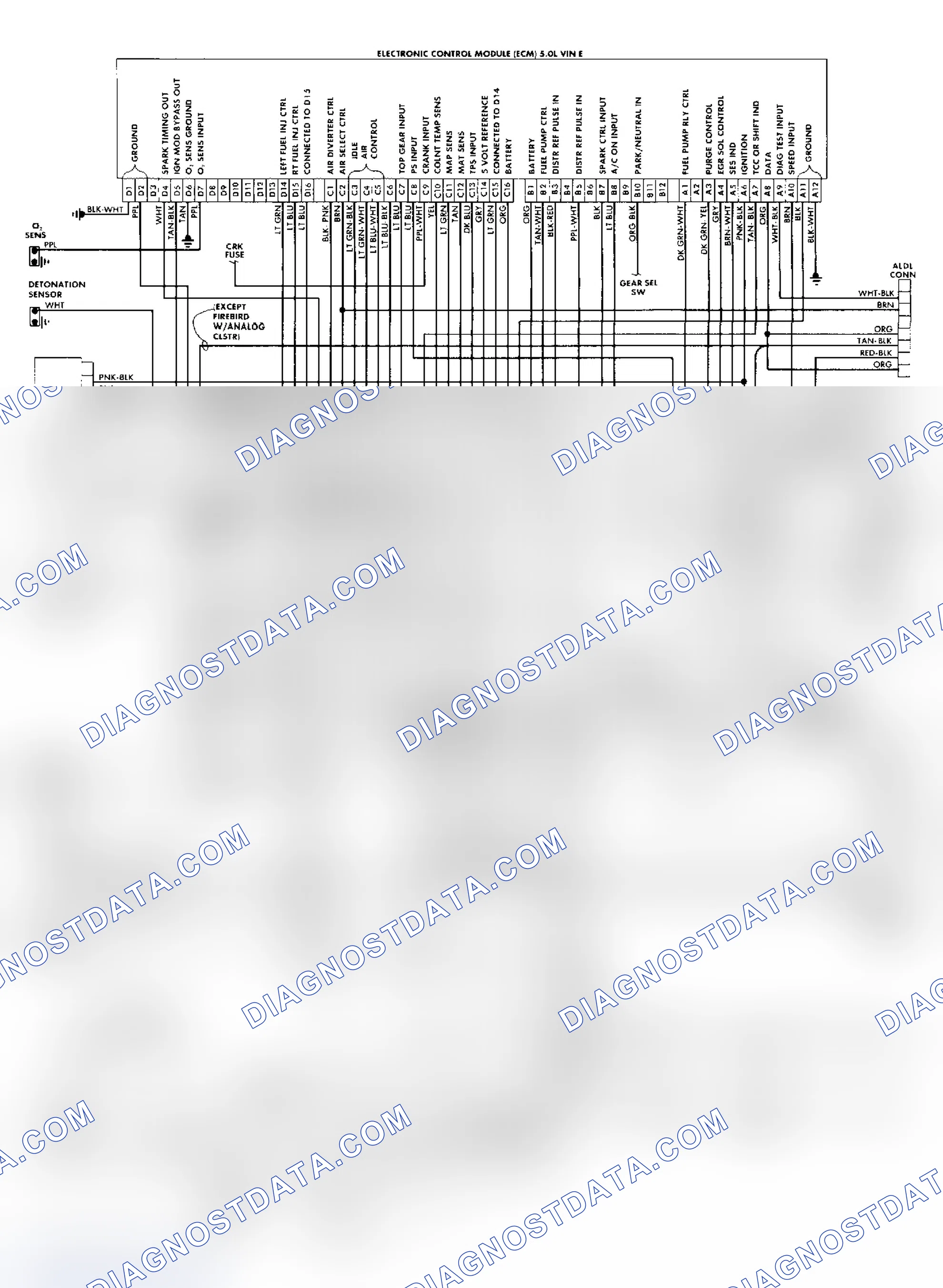 Scheme 157: 5.0L TBI CCC Wiring Diagram (1988 "F" Body)