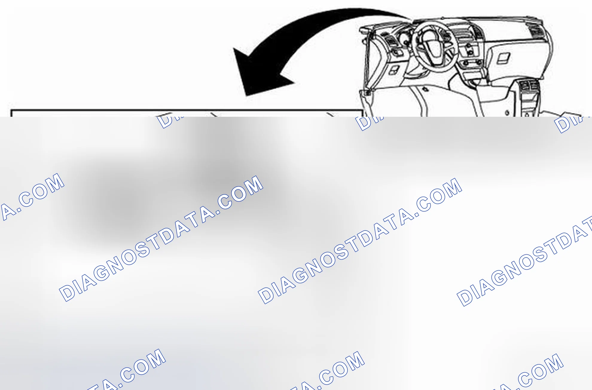 Scheme 134: Duct Air Temperature Sensor Replacement - Upper Left Side (Left Hand Drive)