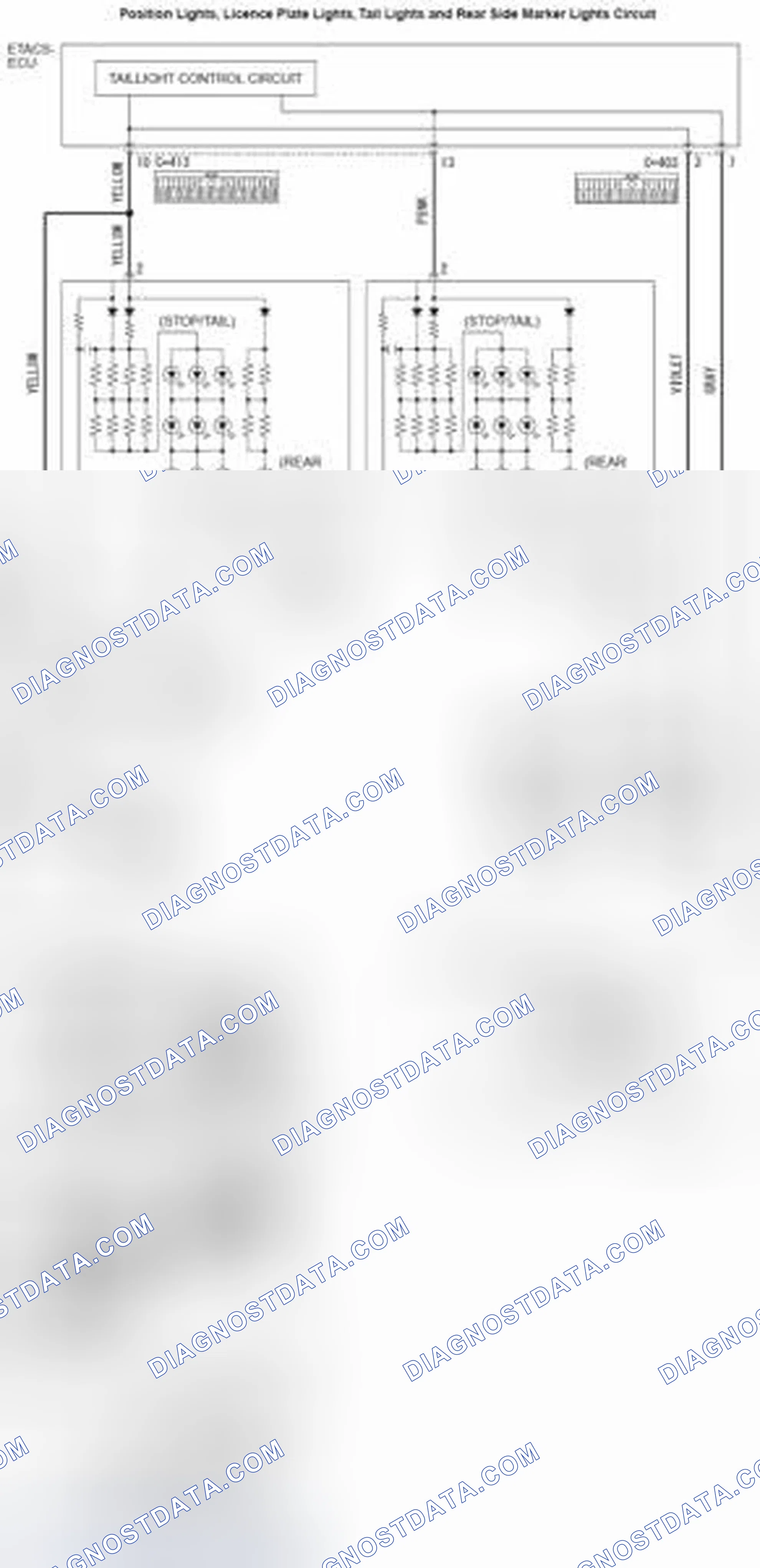 Scheme 27: INSPECTION PROCEDURE 9: ONE OF THE POSITION LIGHT, THE TAILLIGHT, THE REAR SIDE MARKER LIGHT OR THE