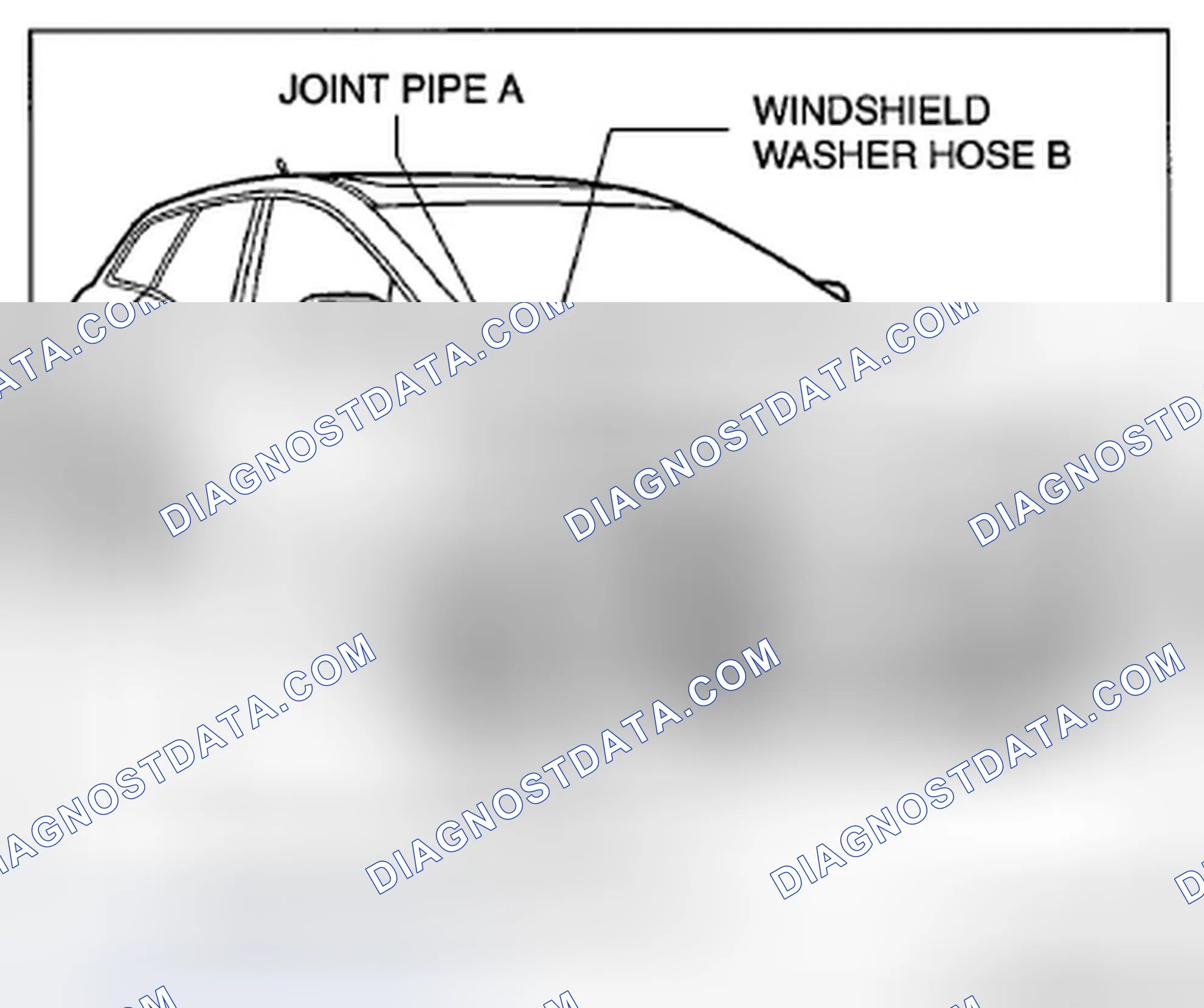 Scheme 13: WINDSHIELD WASHER HOSE REMOVAL/INSTALLATION