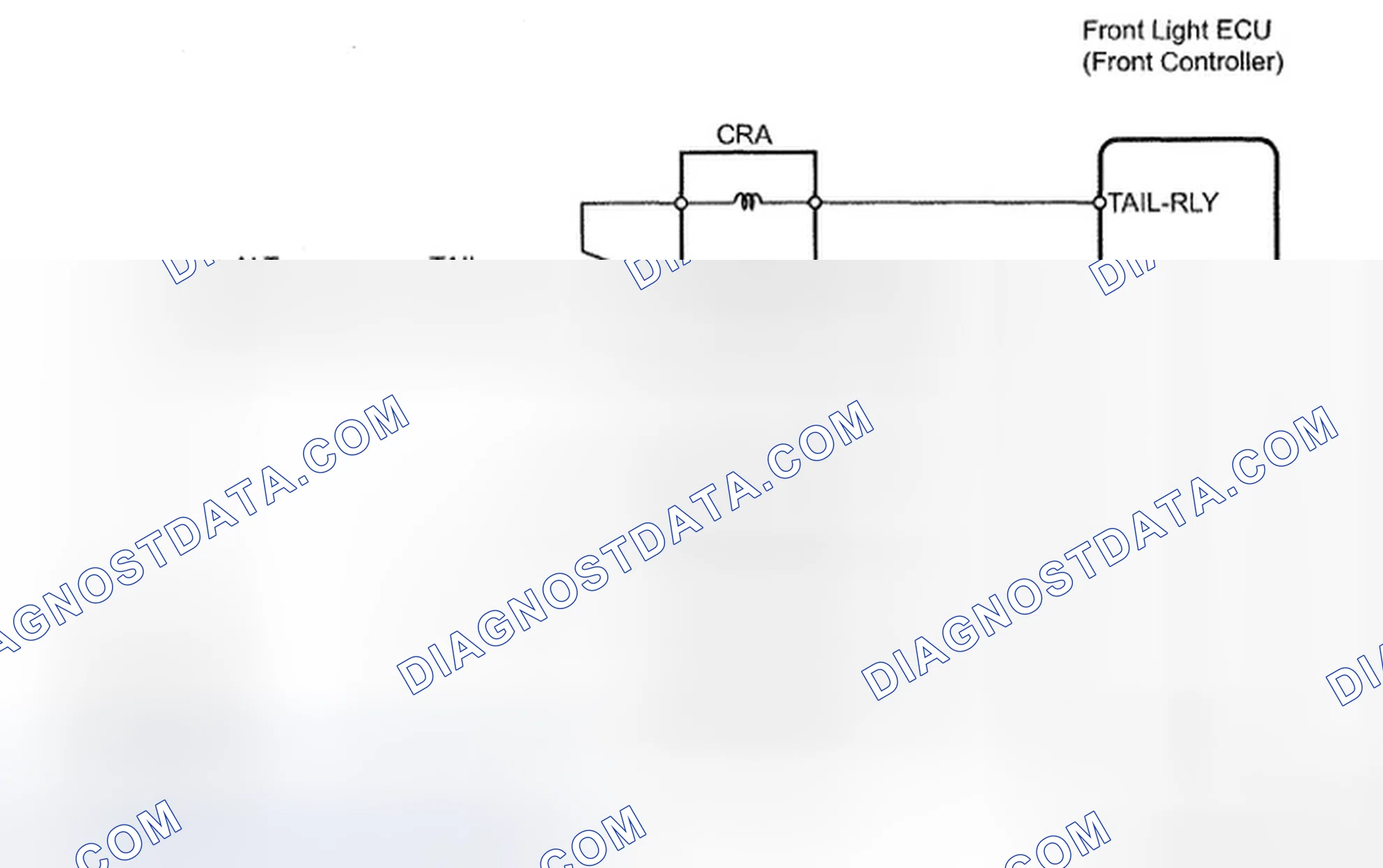 Scheme 100: Front Side Marker Light - Wiring Diagram