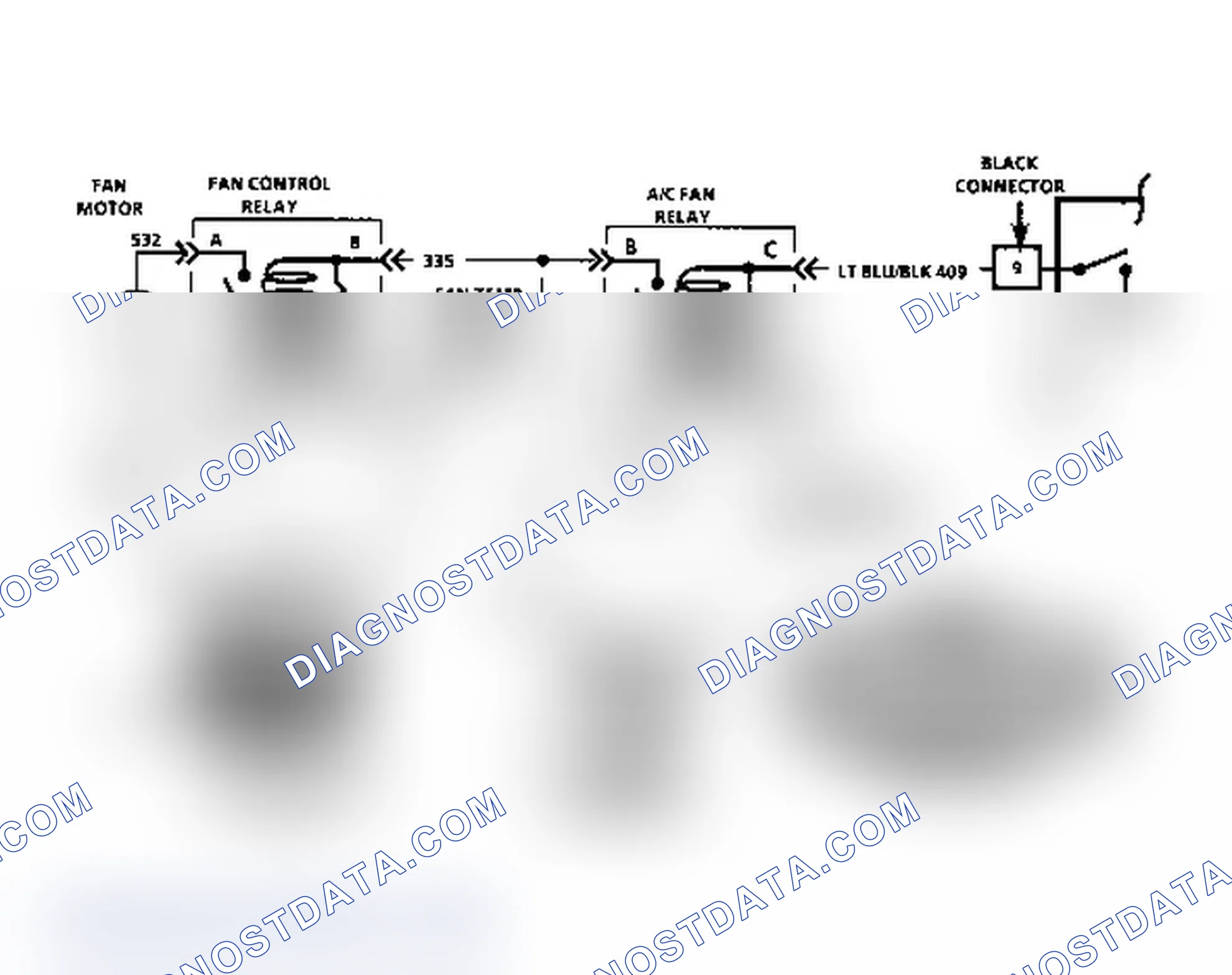 Scheme 304: Chart C12A Schematic: Engine Cooling Fan (J/N Body)