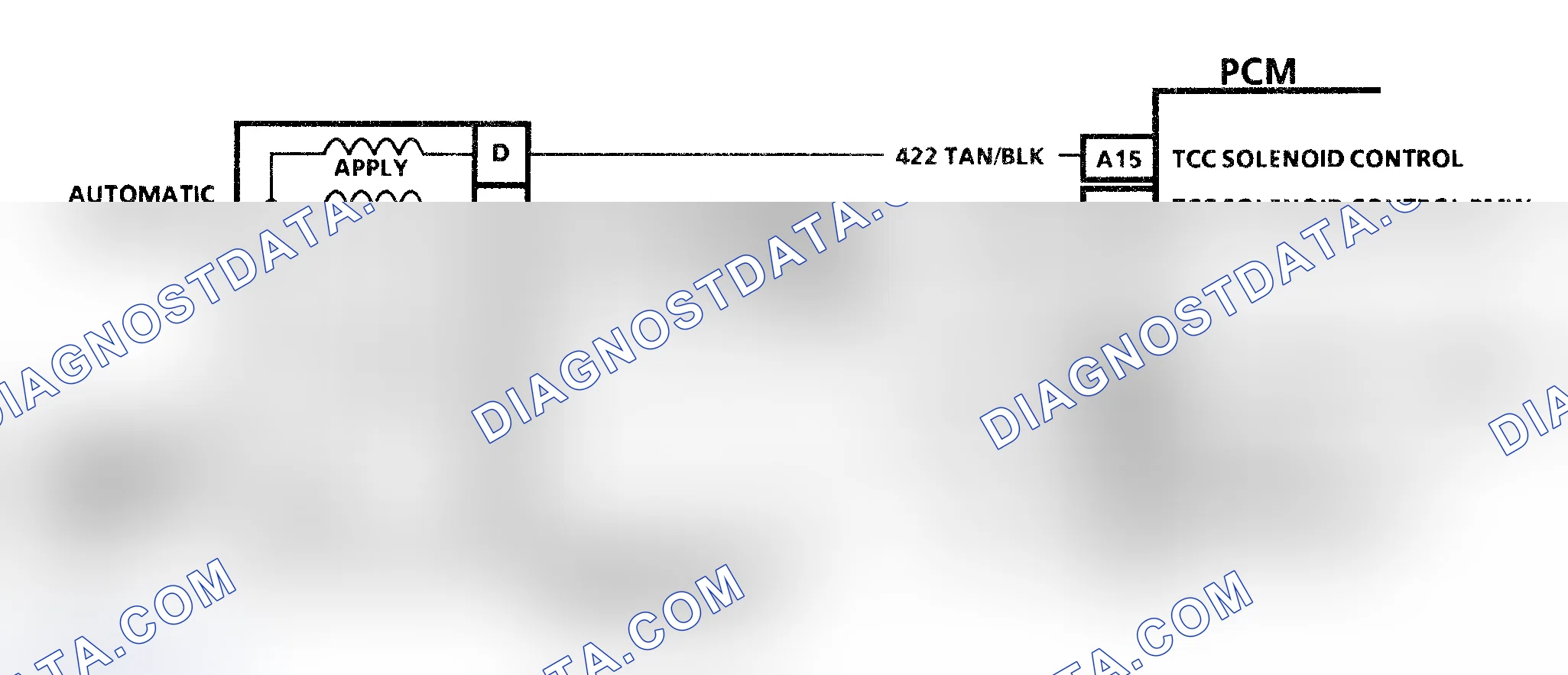 Scheme 87: Code 58 Schematic (3.1L) Transmission Temperature Sensor High Temperature