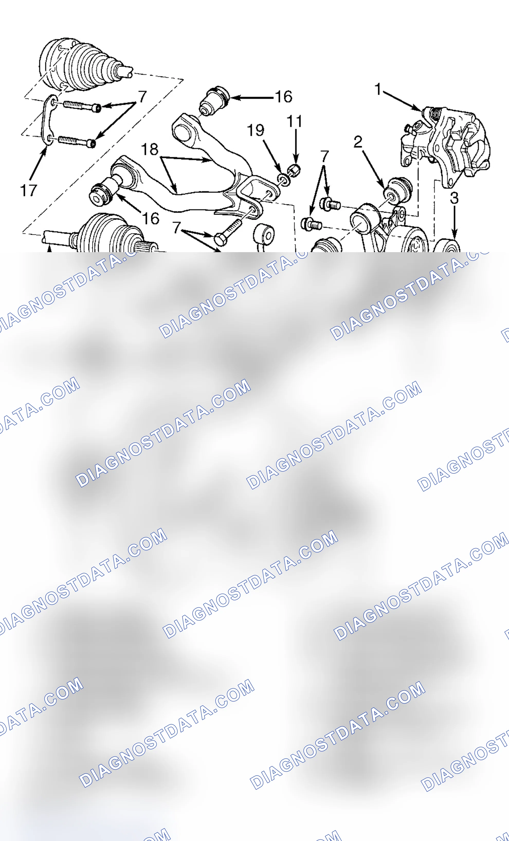 Scheme 6: Exploded View Of Rear Suspension Control Arms