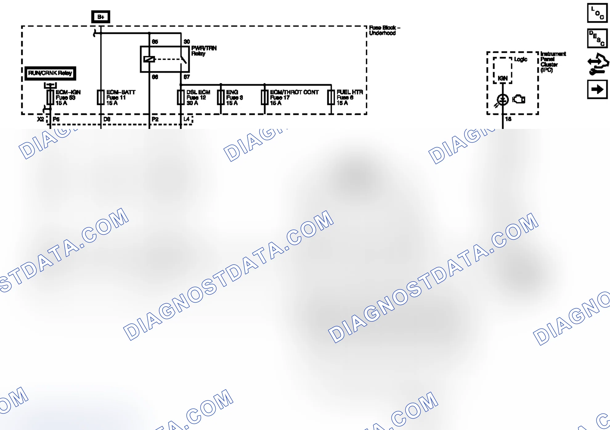 Scheme 113: Module Power, Ground, Serial Data And MIL