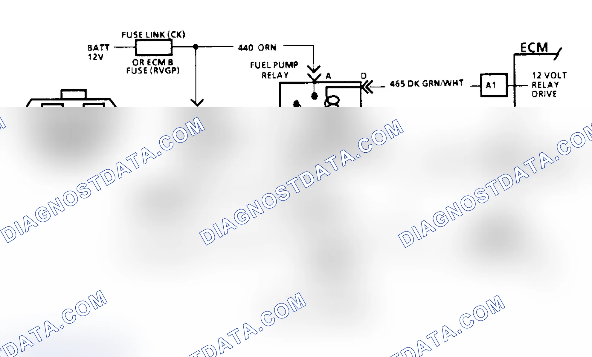Scheme 83: Code 54, Fuel Pump Schematic (All Others)