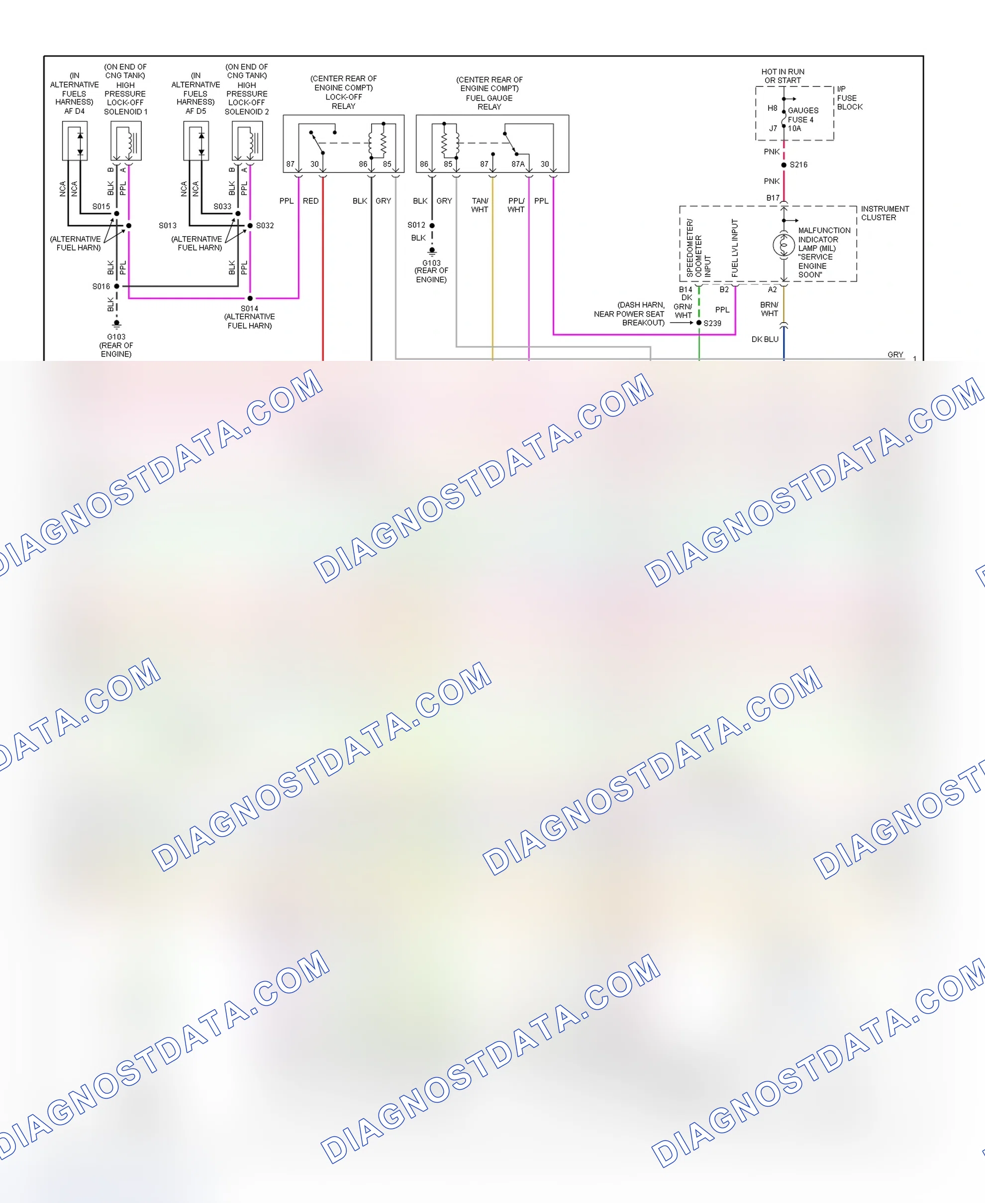Scheme 130: PCM Wiring Diagram (Chevy Express & Savana - 5.7L CNG Bi-Fuel - 4 Of 6)