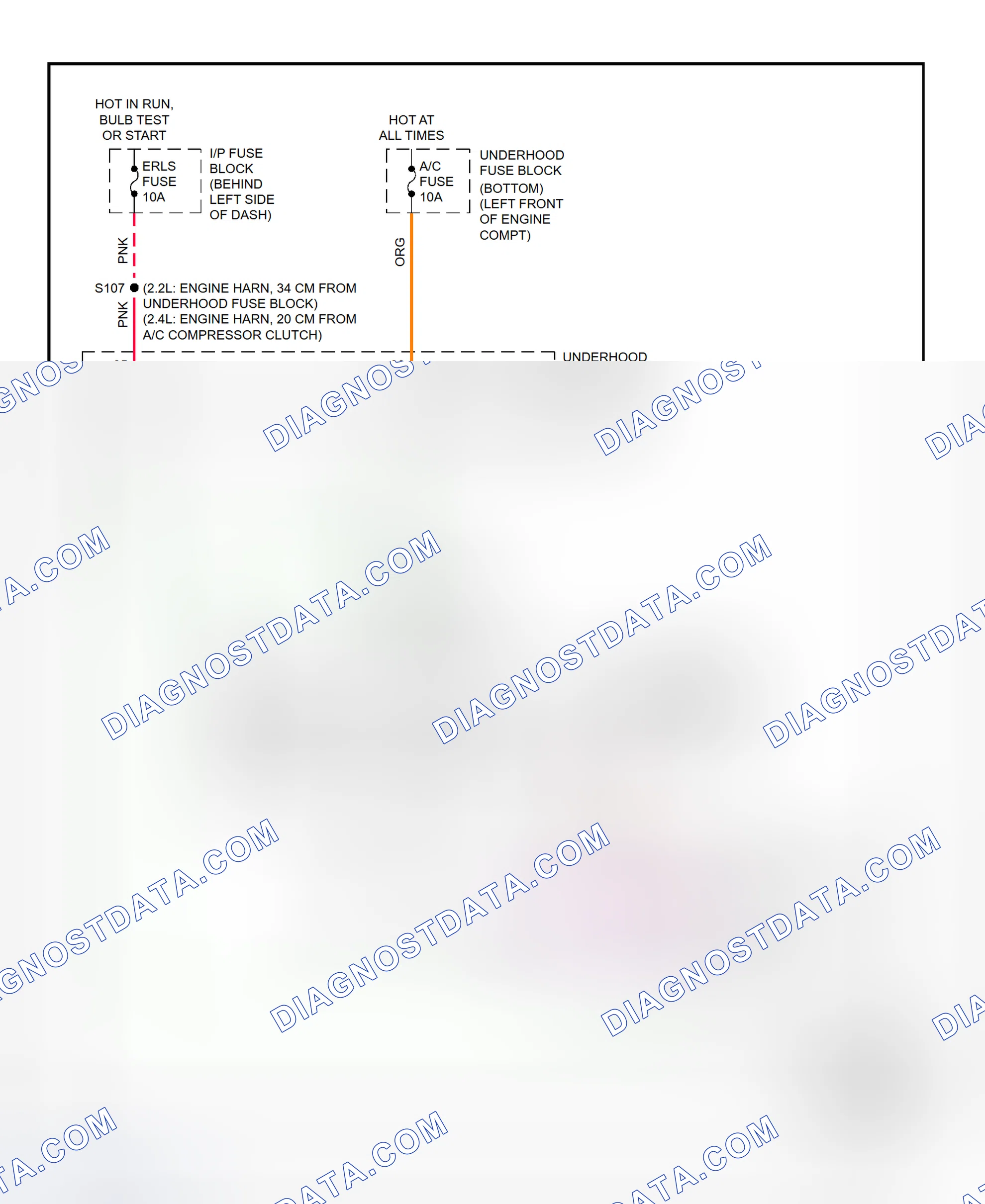 Scheme 16: A/C Compressor Clutch Control Circuit Wiring Diagram (2001 Cavalier & Sunfire)