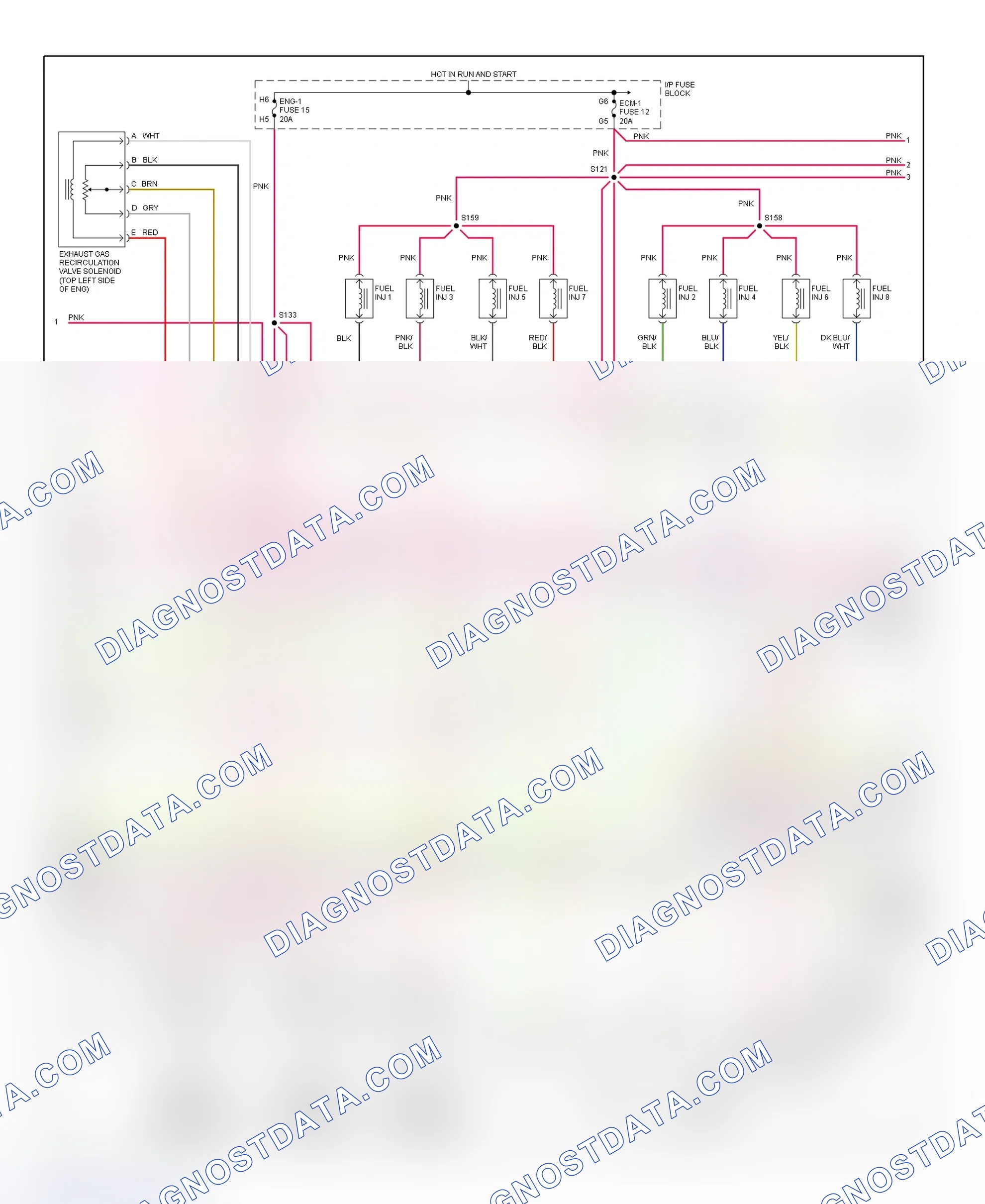 Scheme 107: PCM Wiring Diagram (Forward Control - Motorhome Chassis - 7.4L - 2 Of 4)
