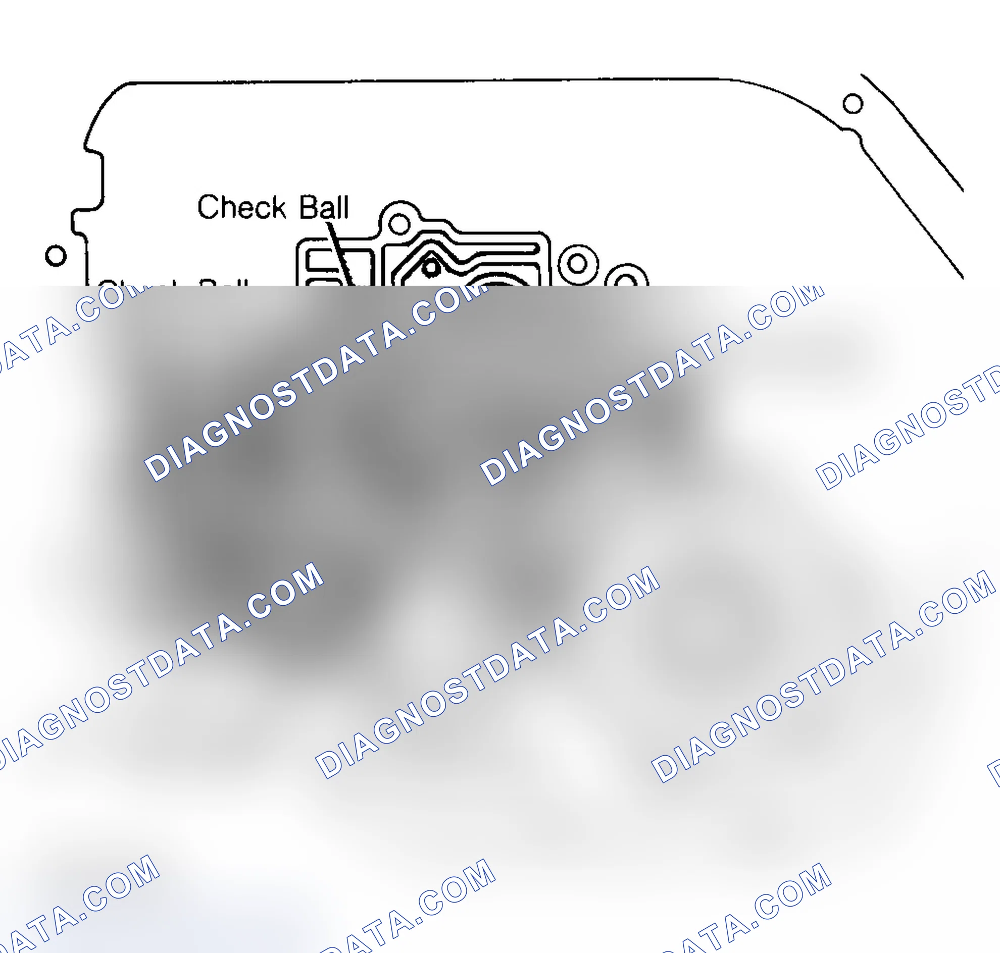 Scheme 107: CONTROL VALVE SPACER DETENT SOLENOID, & FRONT SERVO