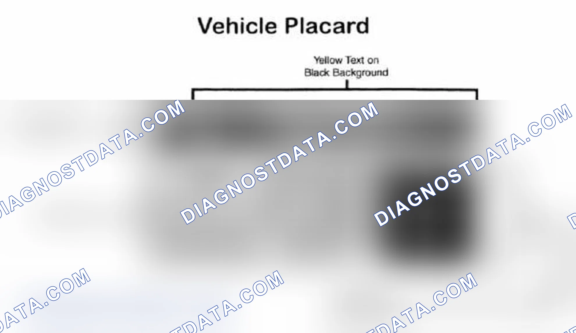 Scheme 28: Vehicle Tire Placard - Typical