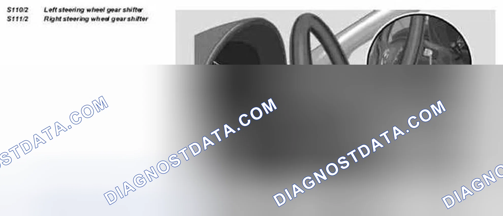Scheme 60: Identifying Steering Wheel Gear Shifter - Transmission 722.9
