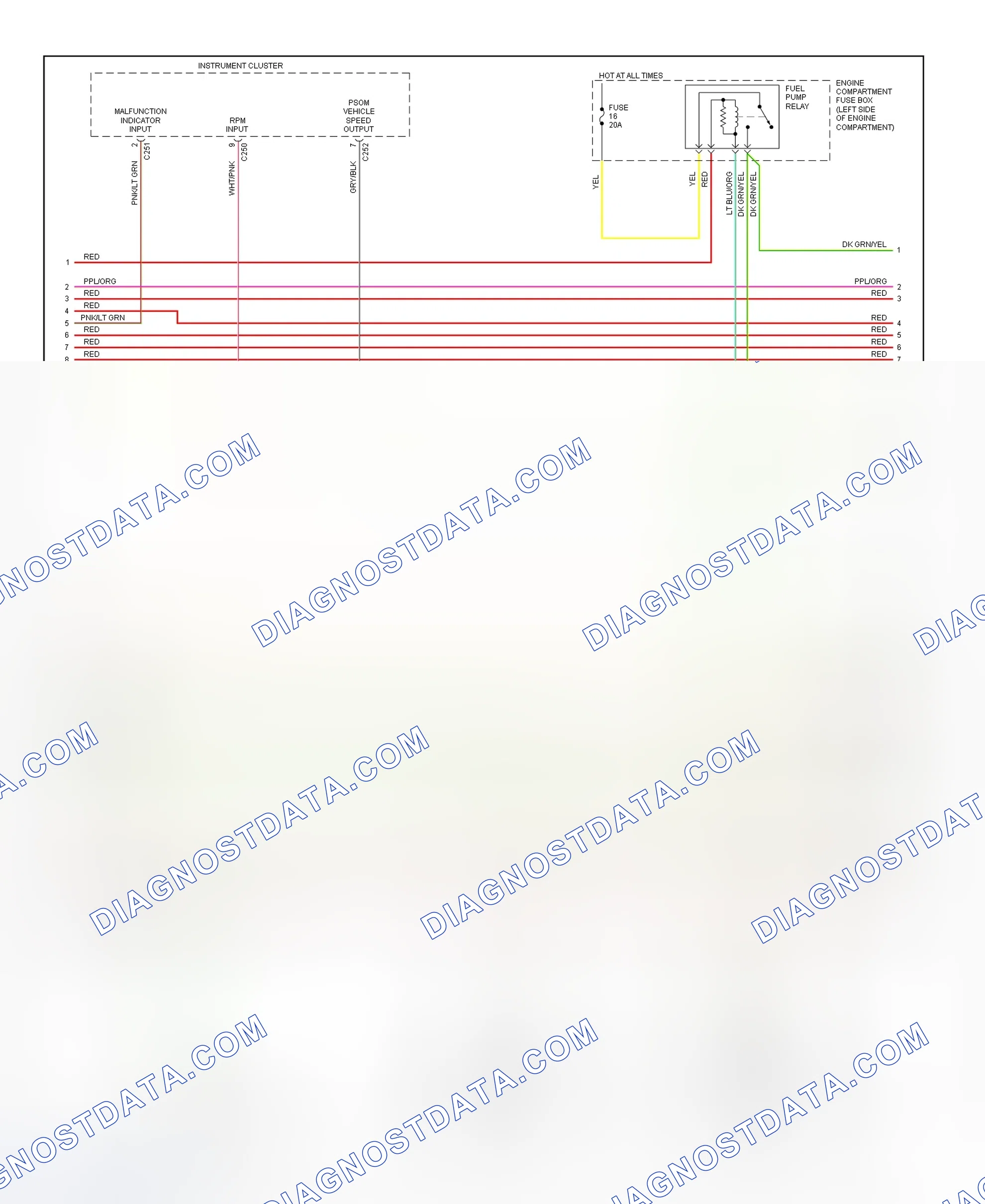 Scheme 203: 5.0L PCM Wiring Diagram (W/E40D - 2 Of 4)